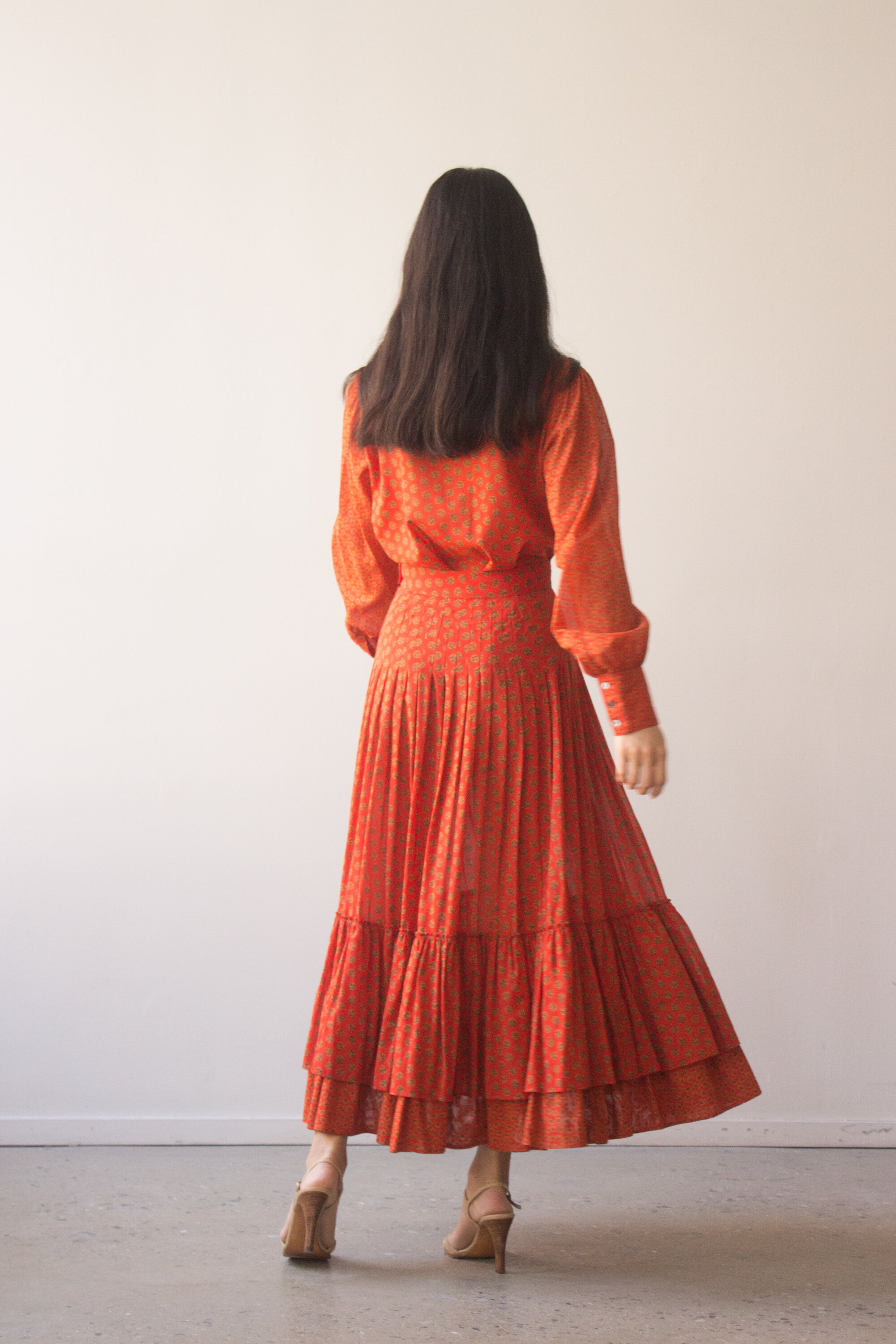 Rare 1970s Yves Saint Laurent Provençal Cotton Set