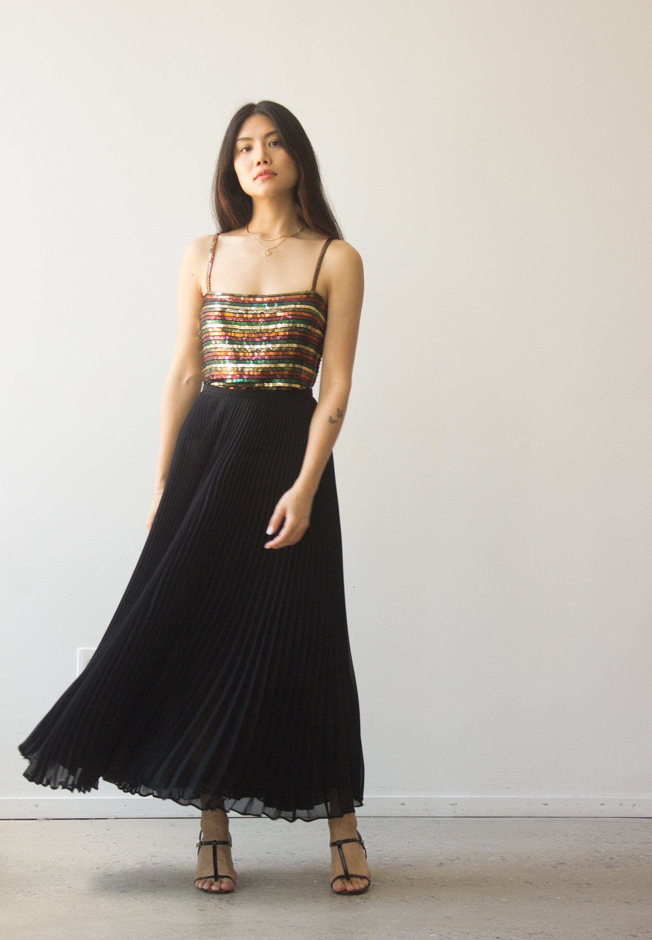 1970s Saks Fifth Avenue Sequined Camisole