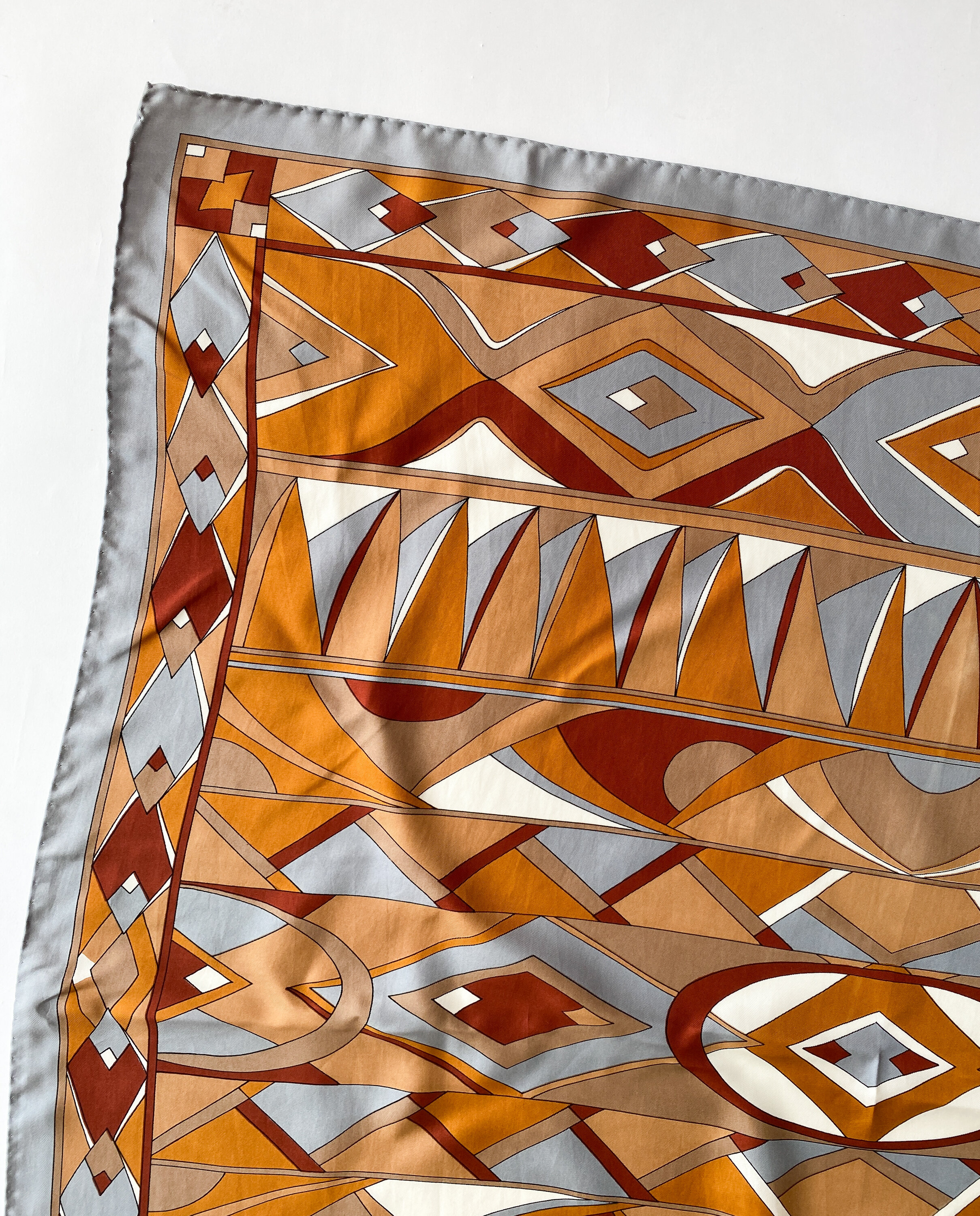 1990s Saks Fifth Avenue Pucci-esque Silk Scarf