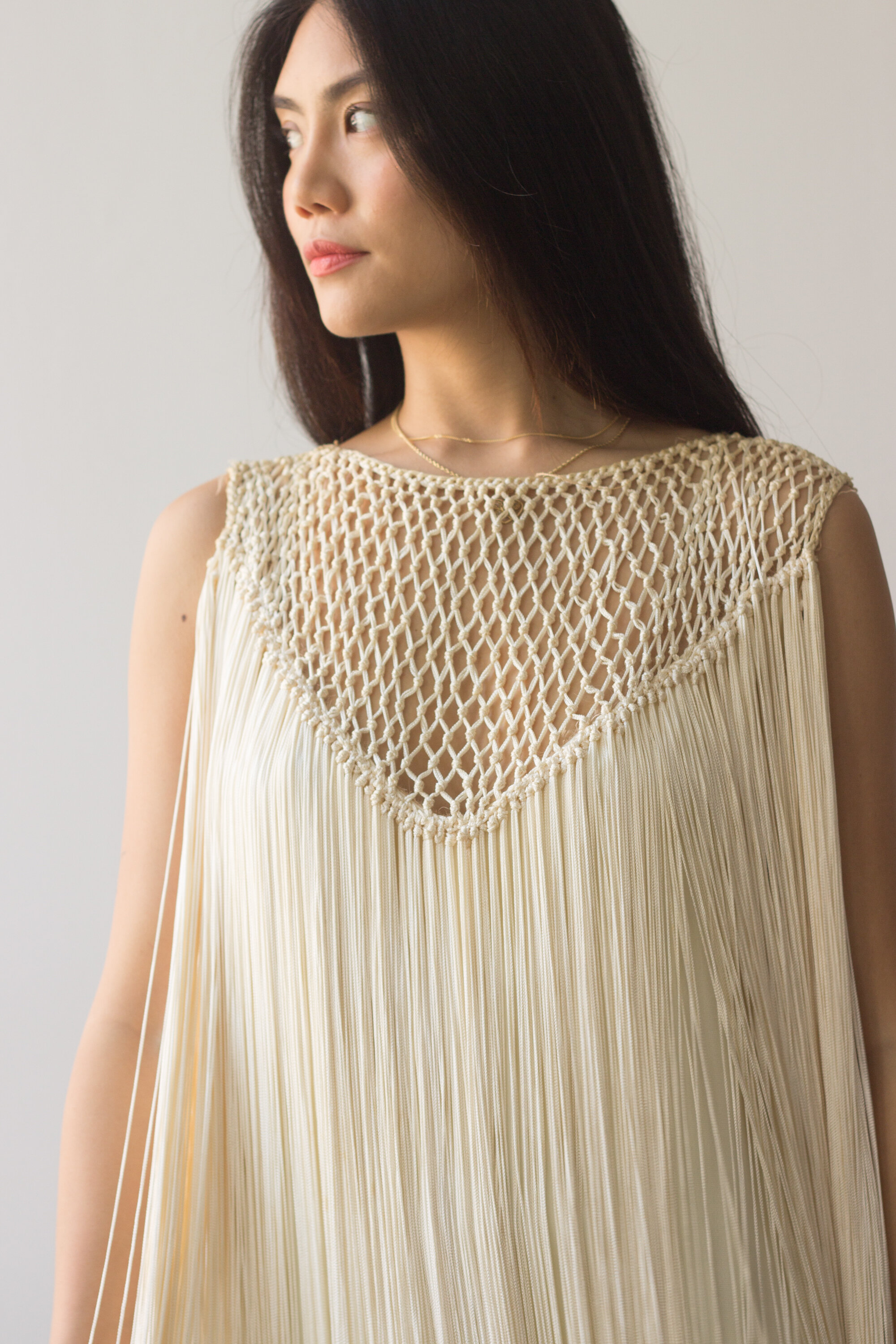 Rare 1960s Pattulo-Jo Copeland Fringed Cocktail Dress