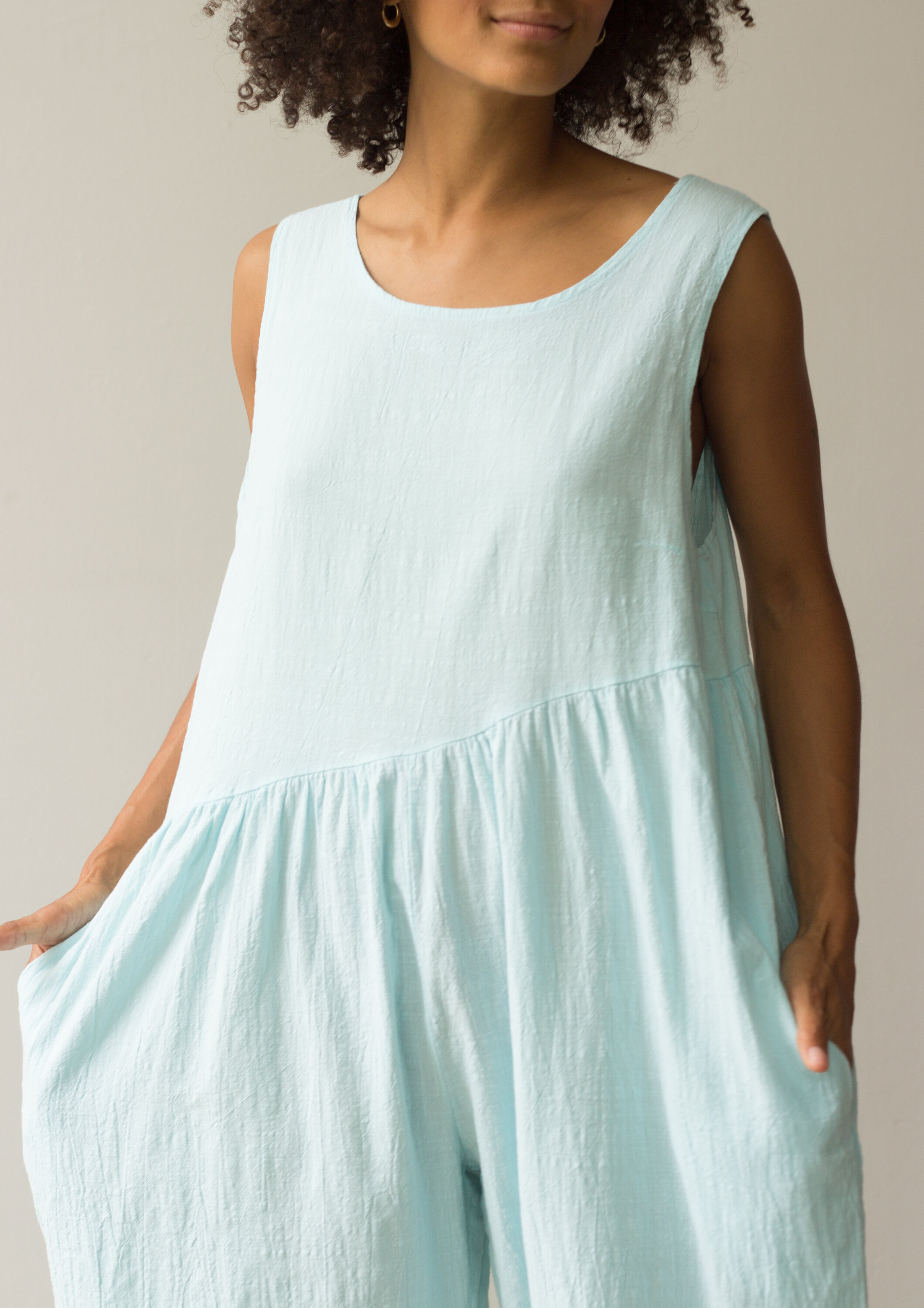 1980s Pastel Gauze Jumpsuit