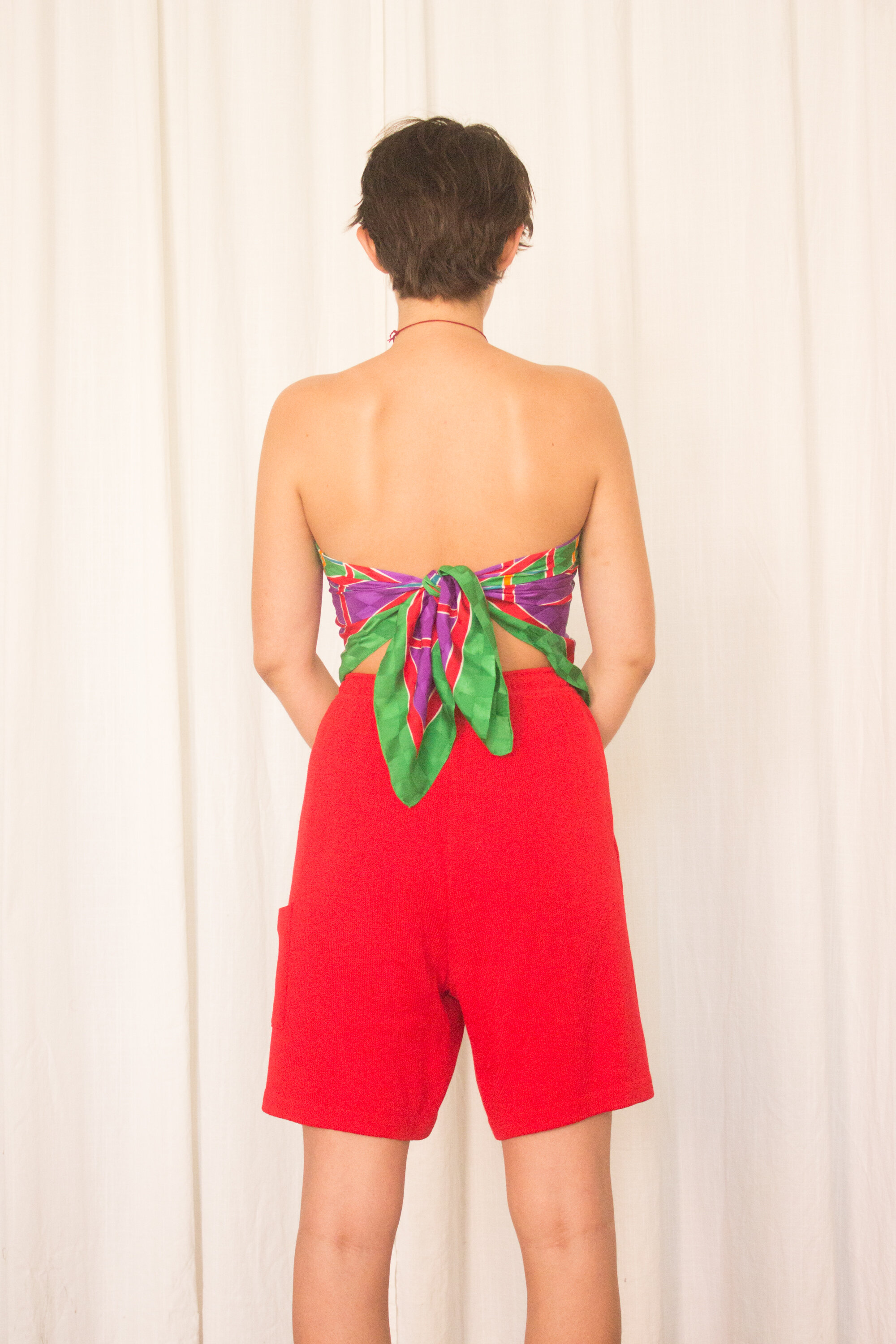 1980s Large YSL Silk Scarf 