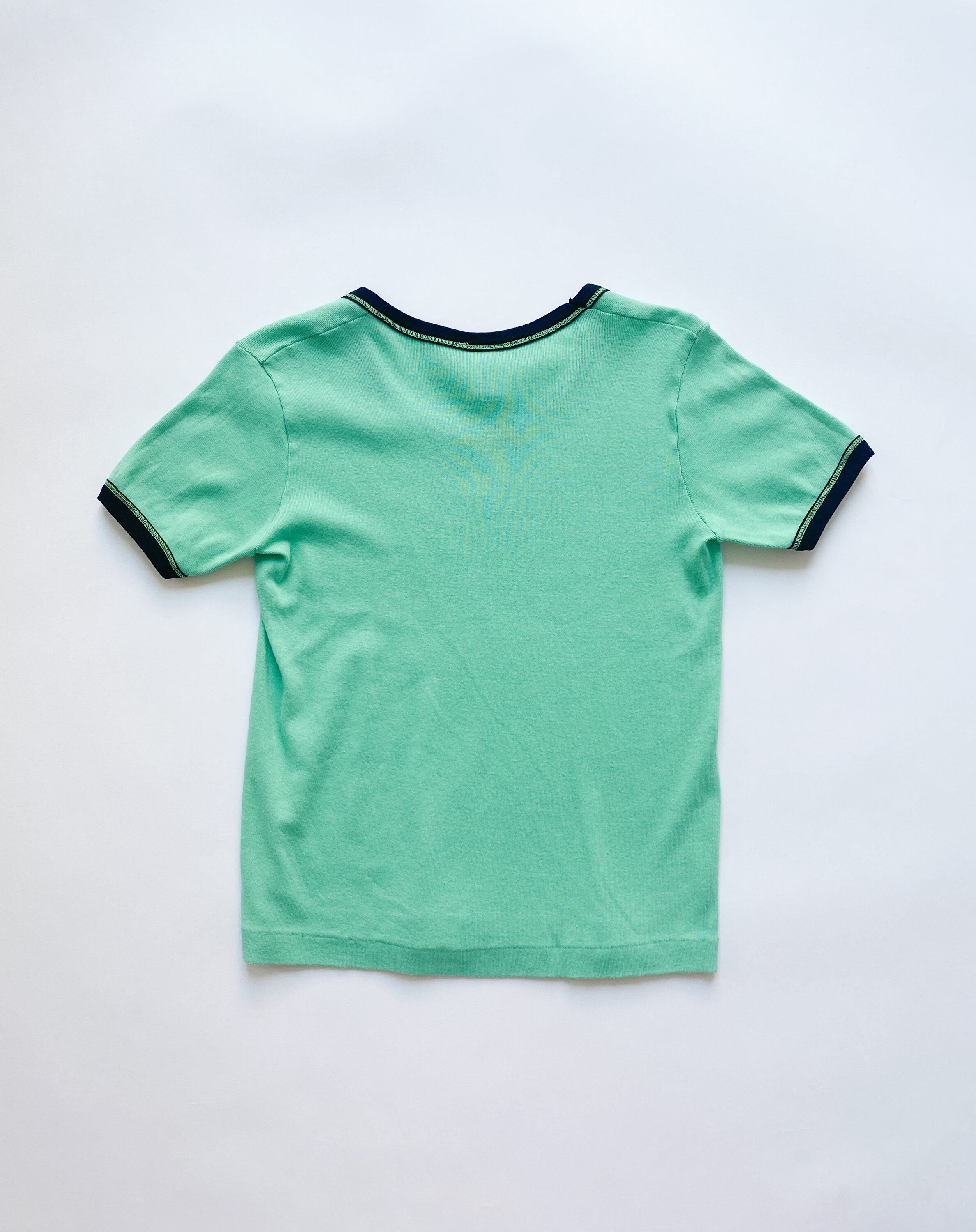 1970s Emilio Pucci Logo Embroidered Ringer Tee