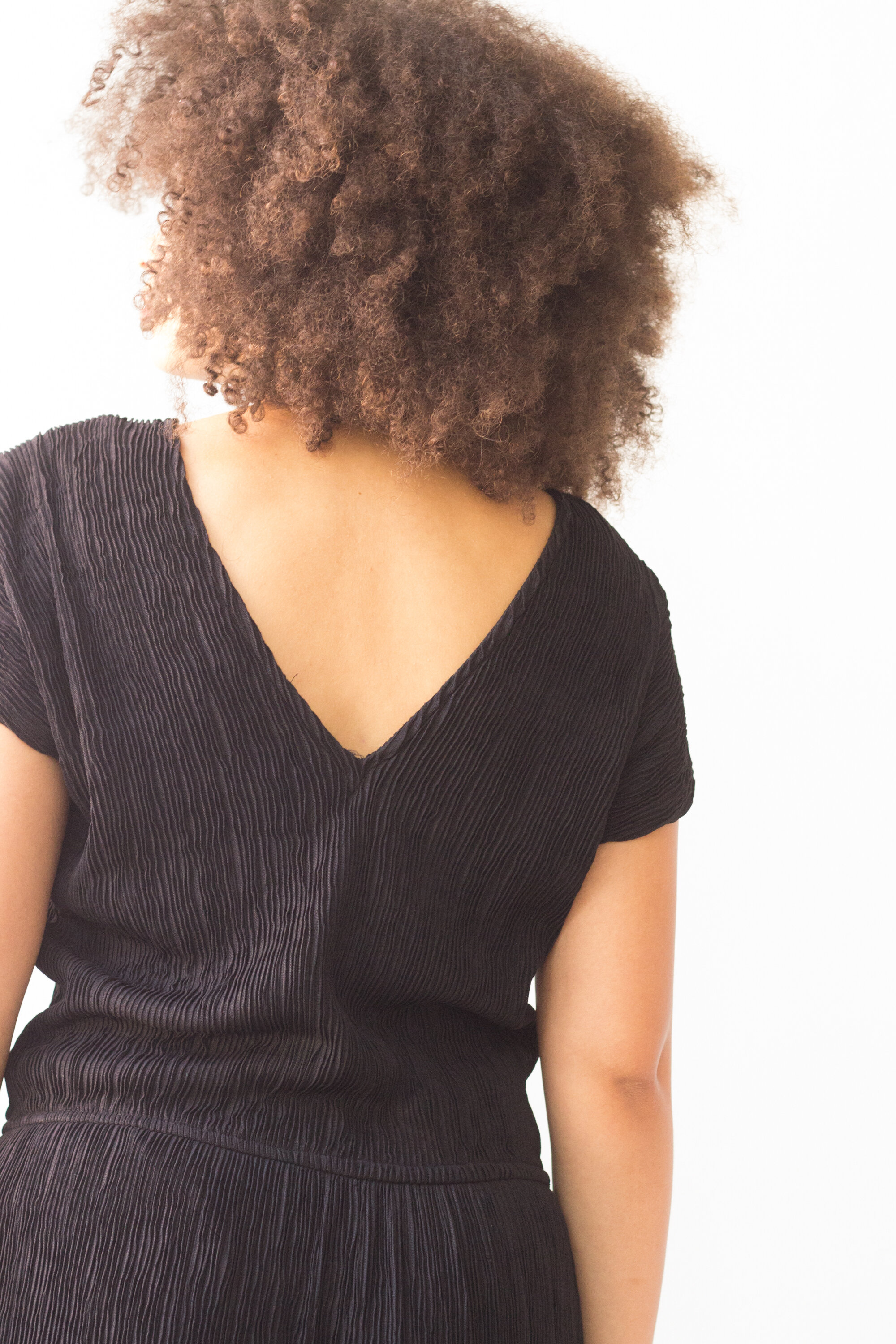 1980s Fortuny Pleated LBD