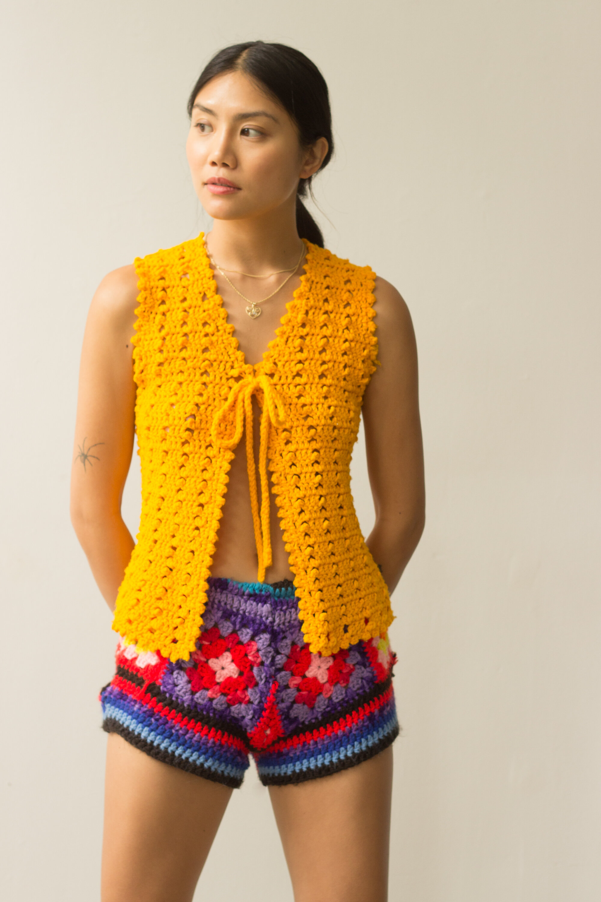 1970s Granny Square Hot Pants