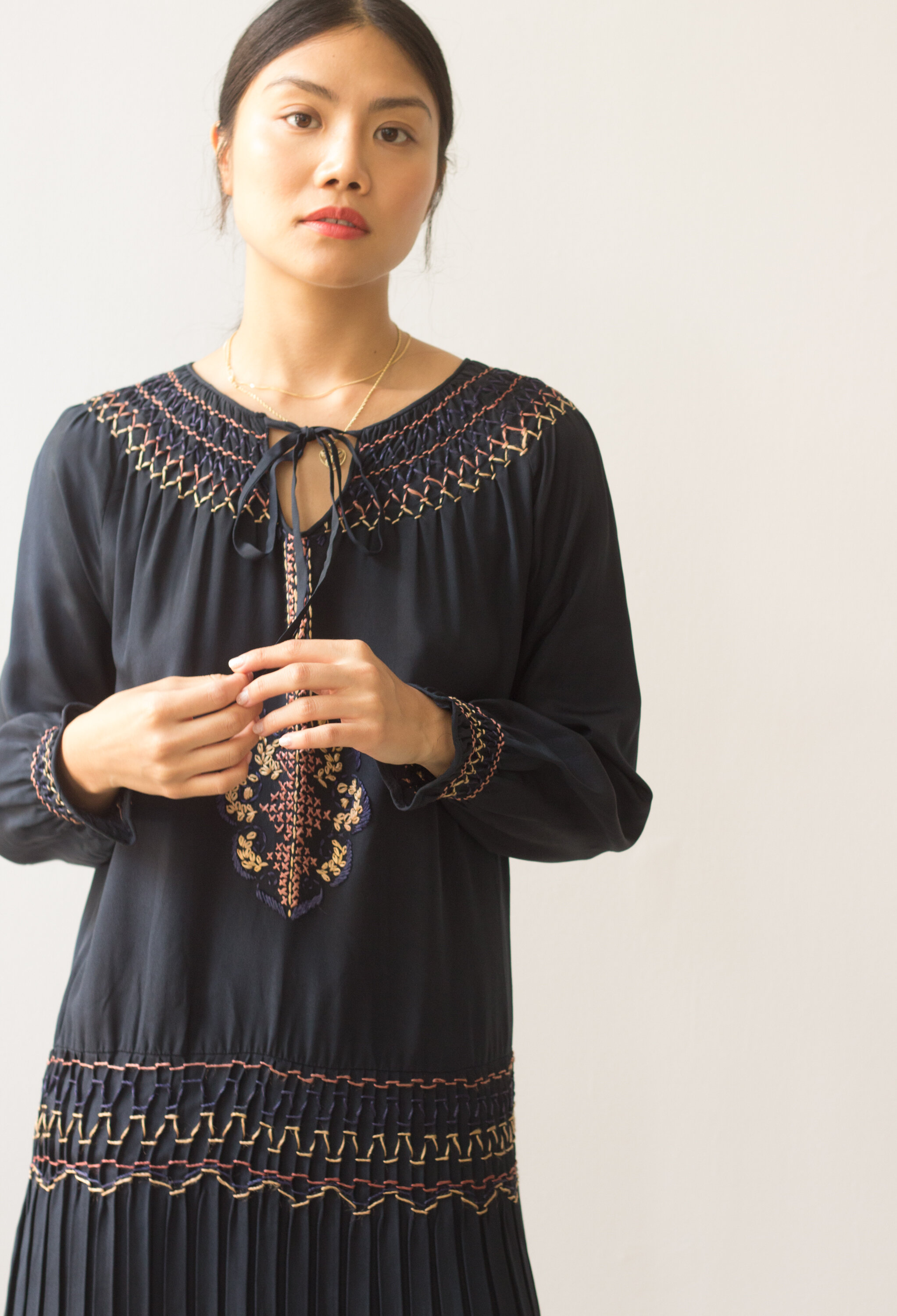 1920s Embroidered Eastern European Peasant Dress