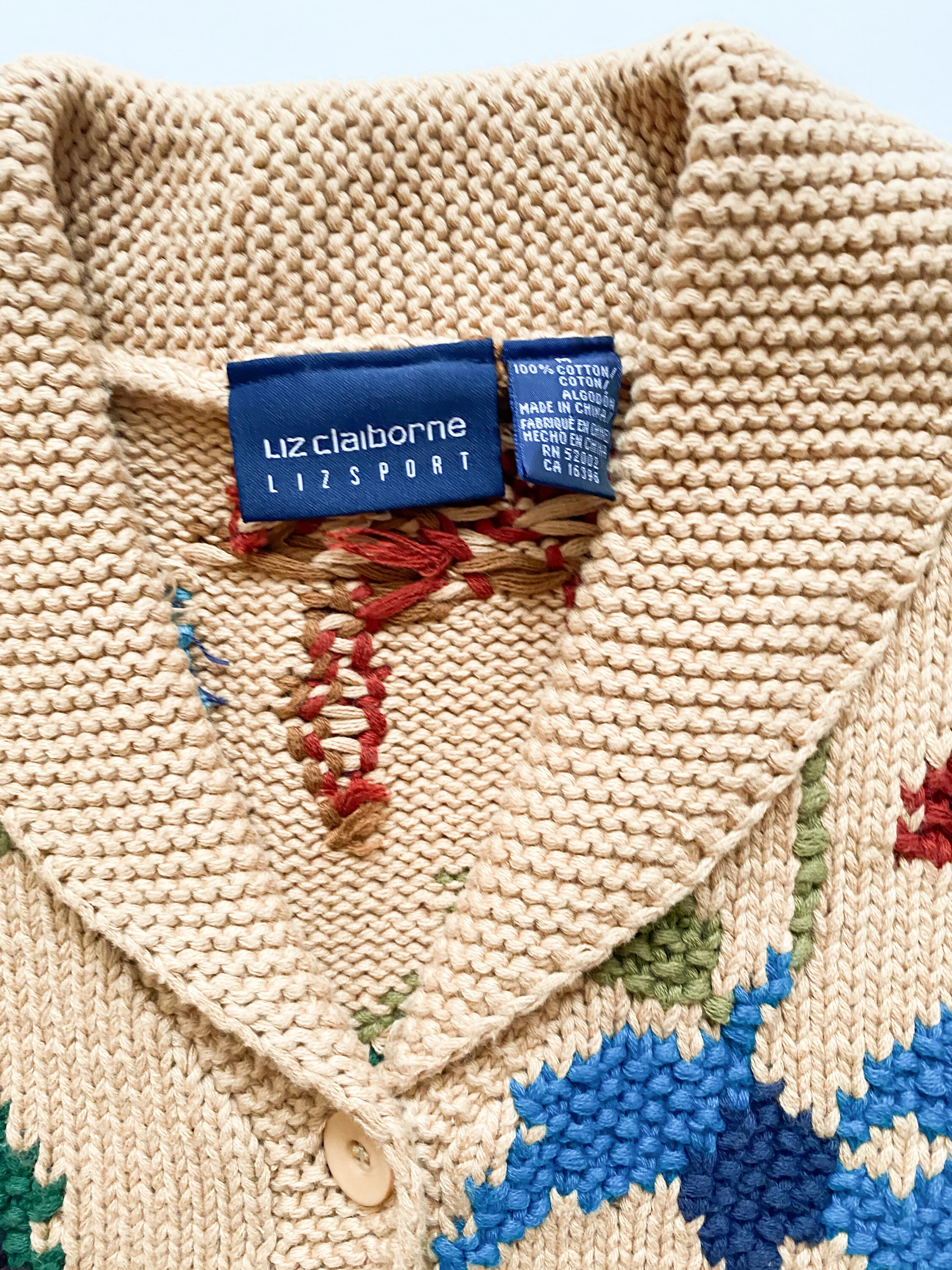 1980s Lizsport Cotton Knit Sweater Vest — Wayward Collection