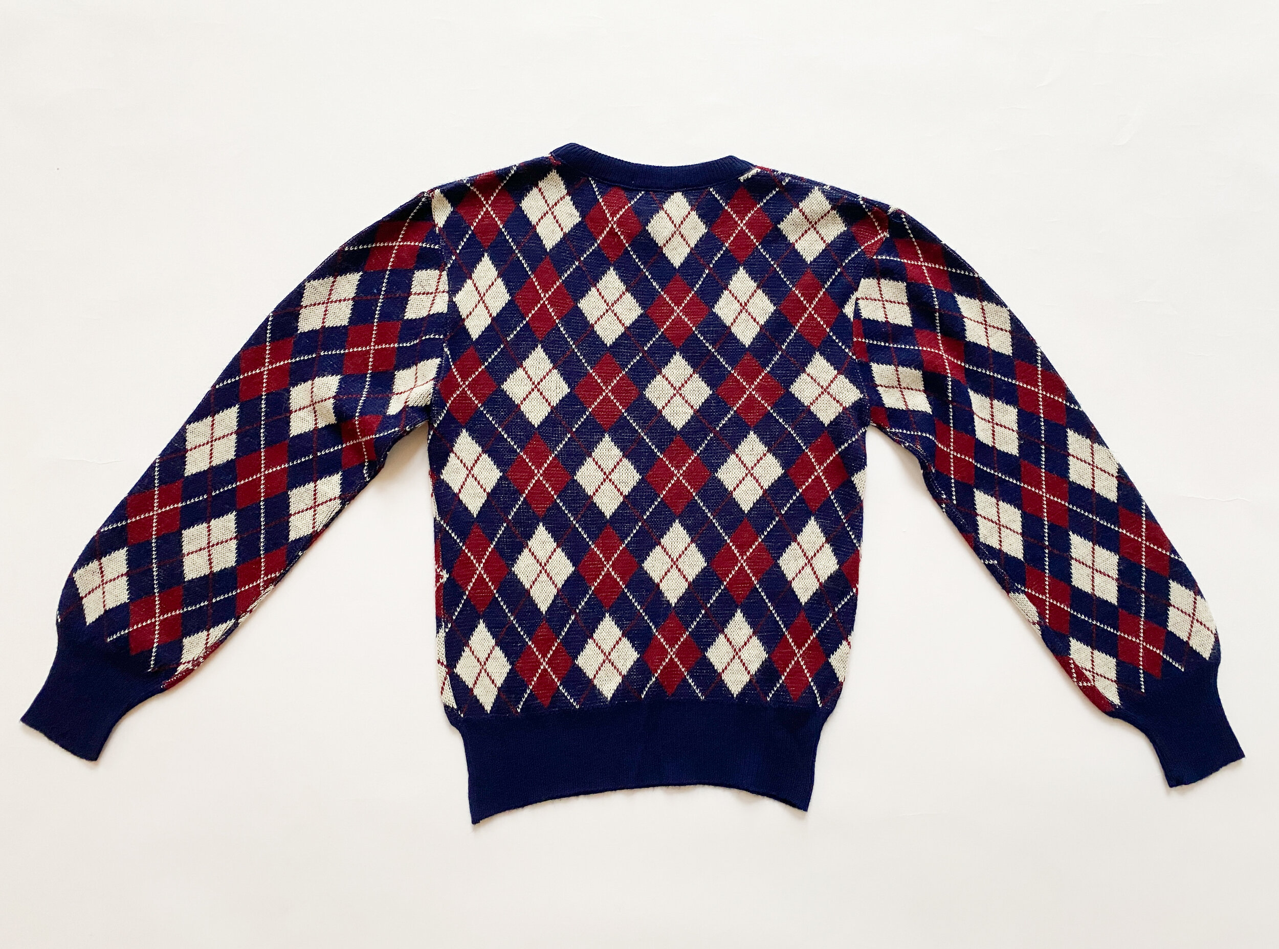 1970s Saks Fifth Avenue Argyle Sweater