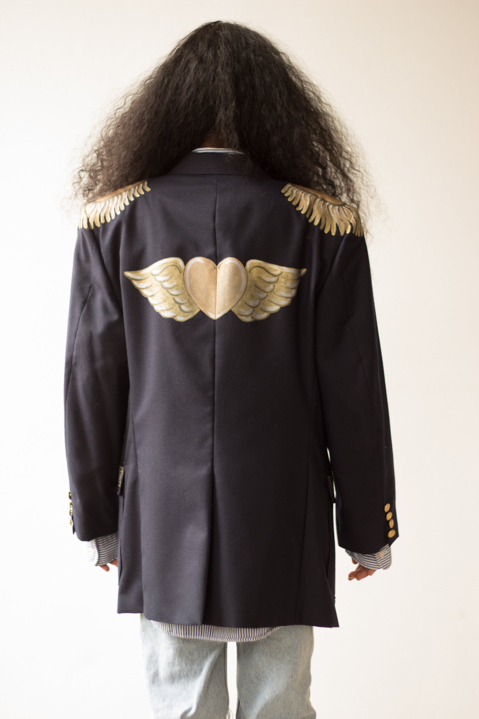 1980s Metallic Painted Blazer