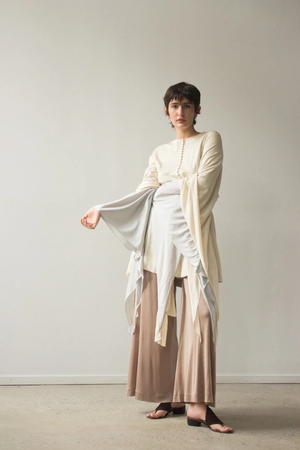 ACA 1970 Giorgio di Sant Angelo Jersey Angel Sleeve Tunic and Pants Set