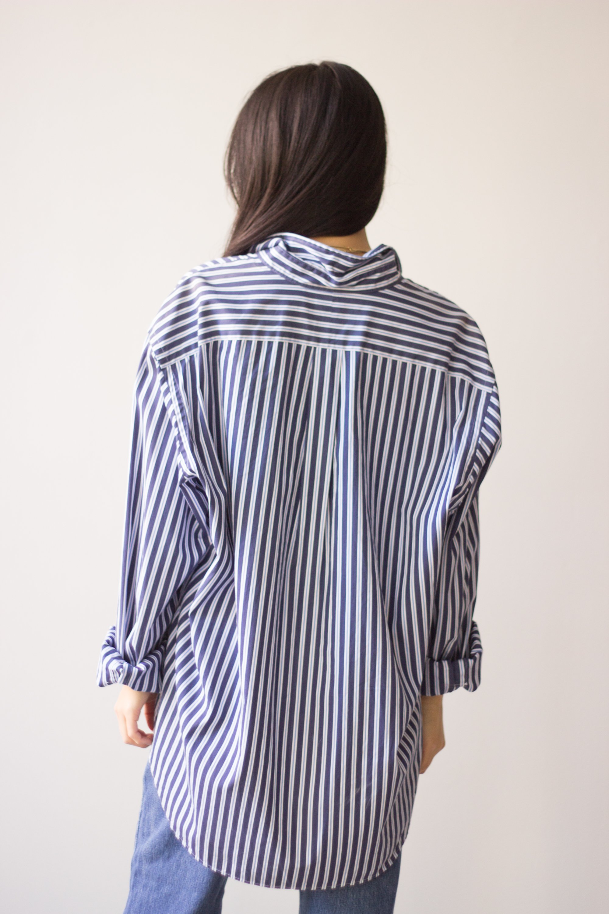 1990s Ralph Lauren Cotton Striped Shirt