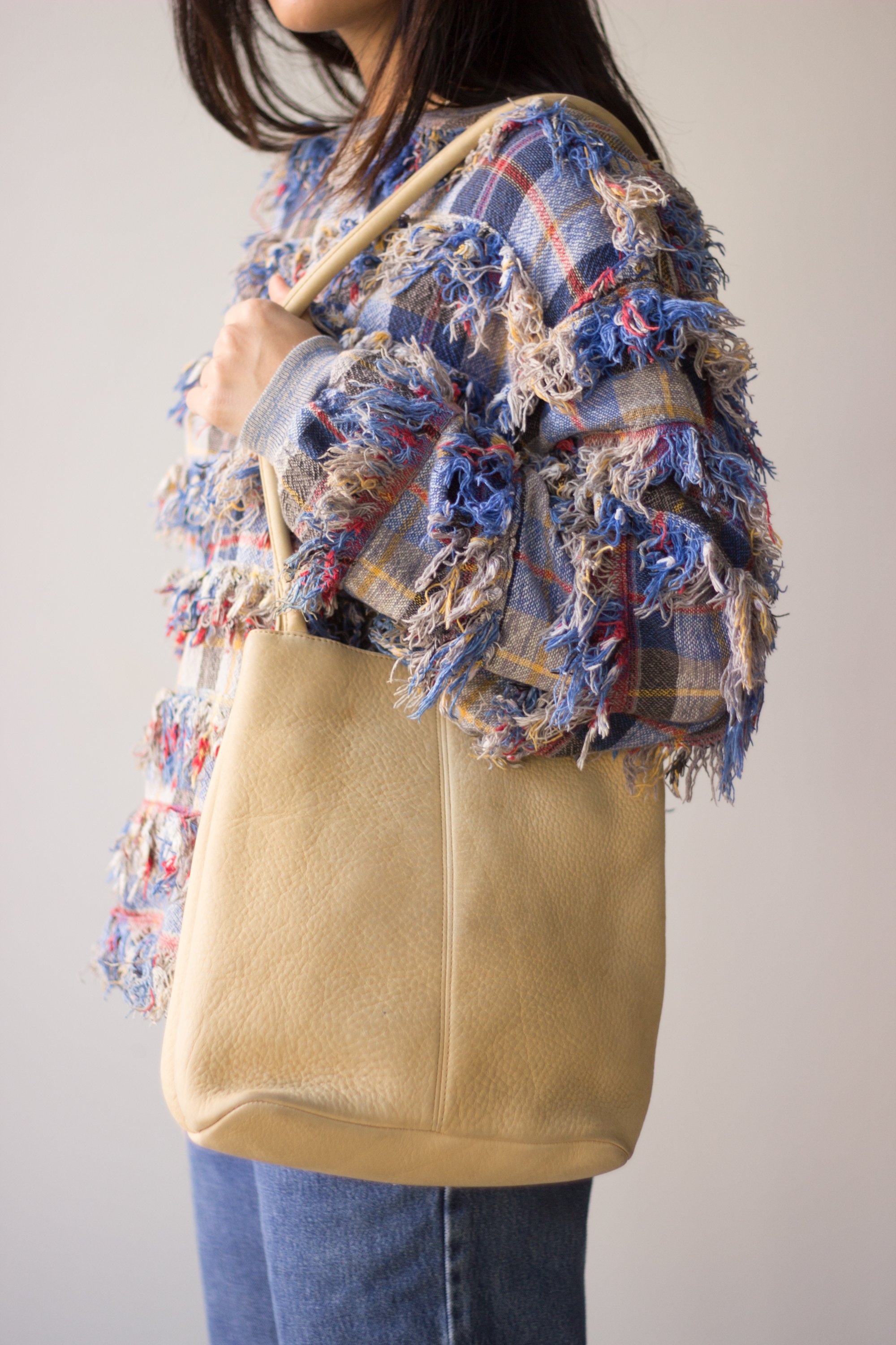 1980s Lord &amp; Taylor Pebbled Leather Shoulder Tote