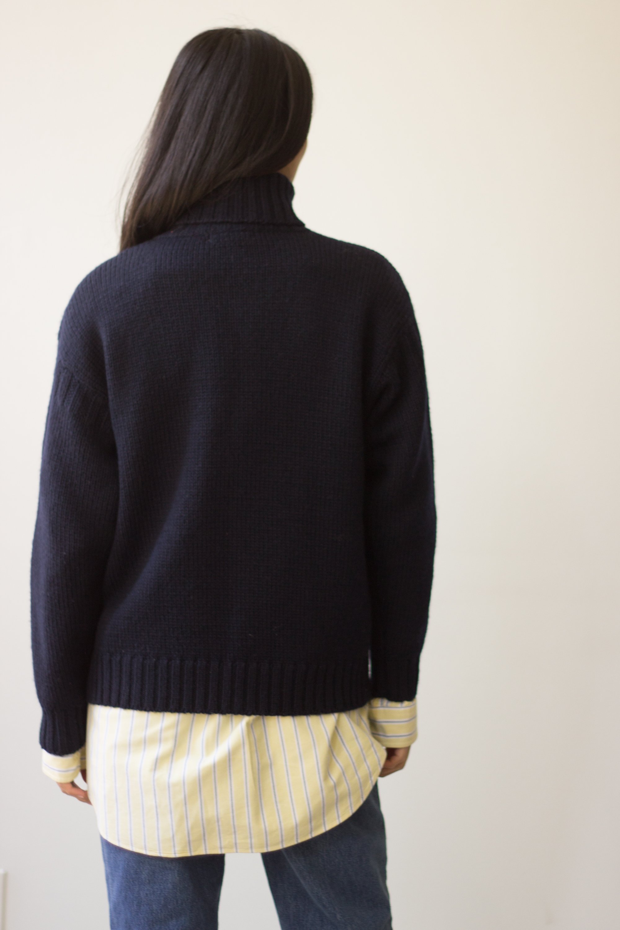 1980s Calvin Klein Luxe Wool Oversize Turtleneck Sweater