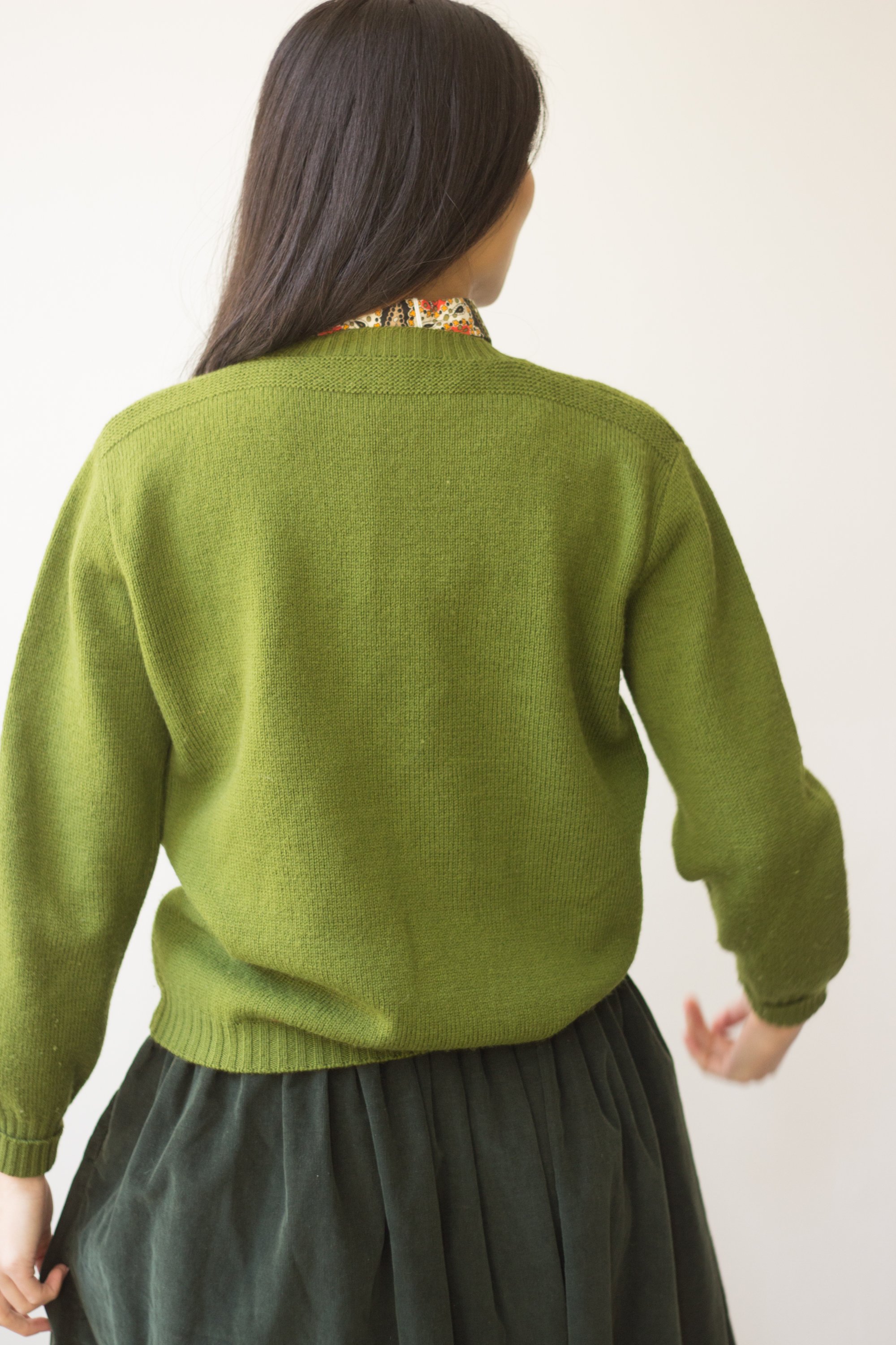 1960s Castelvetrano Olive Green Pullover