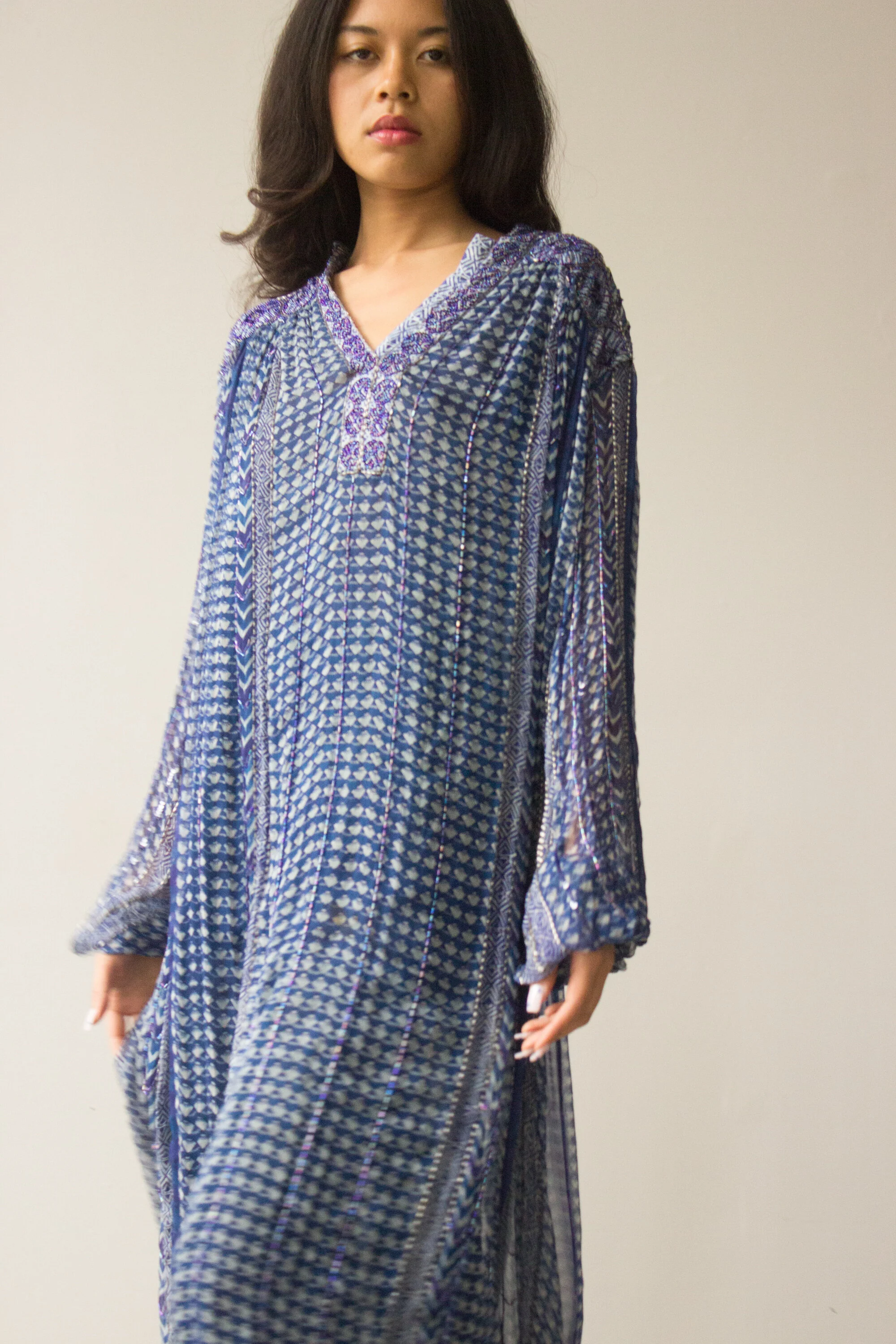 sachin and babi light blue dress Shewhat Design Ethiopian And Eritrean Chiffon Dress New/ 