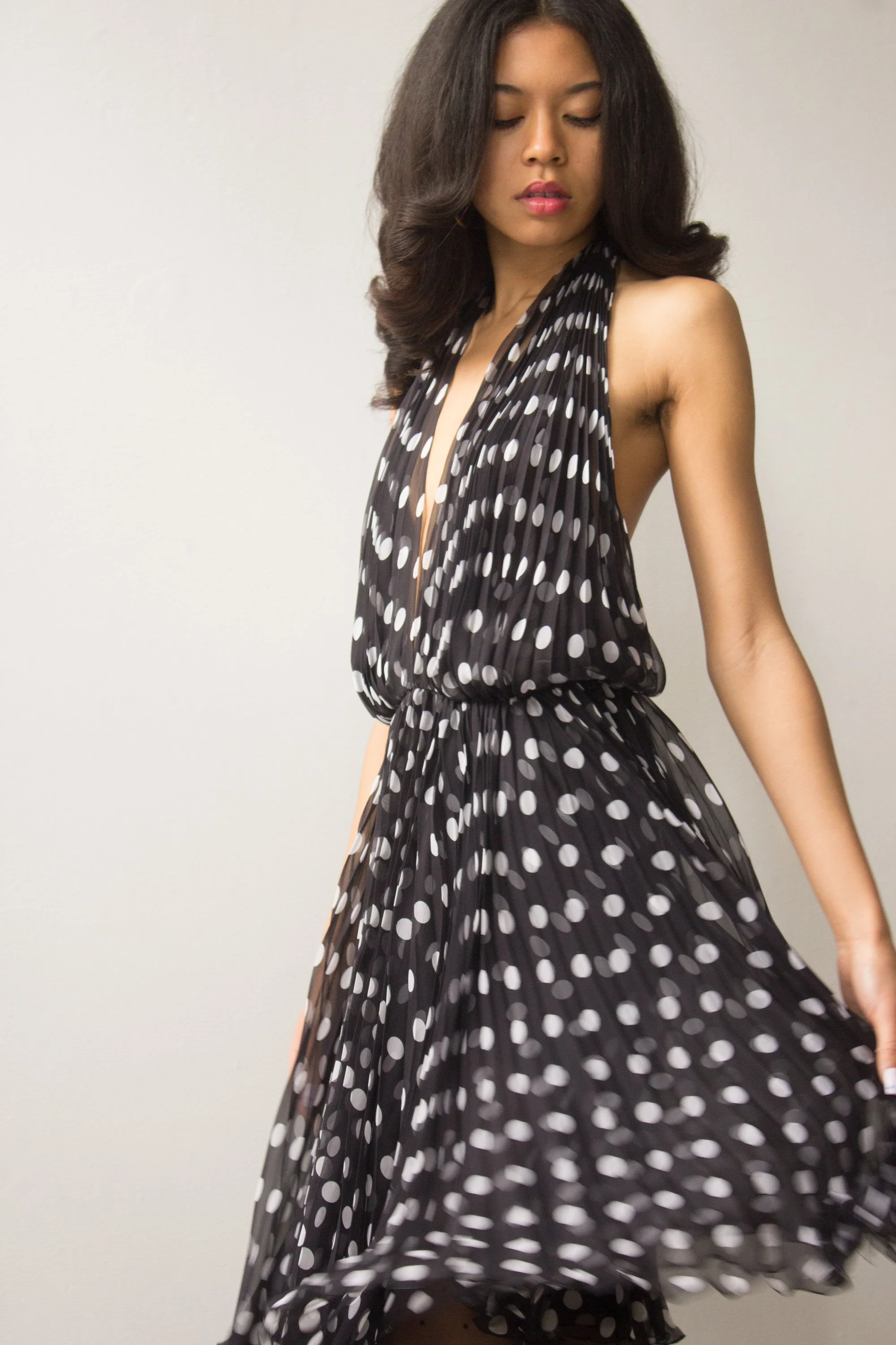 polka dot pleated halter gown (7 of 7).jpg