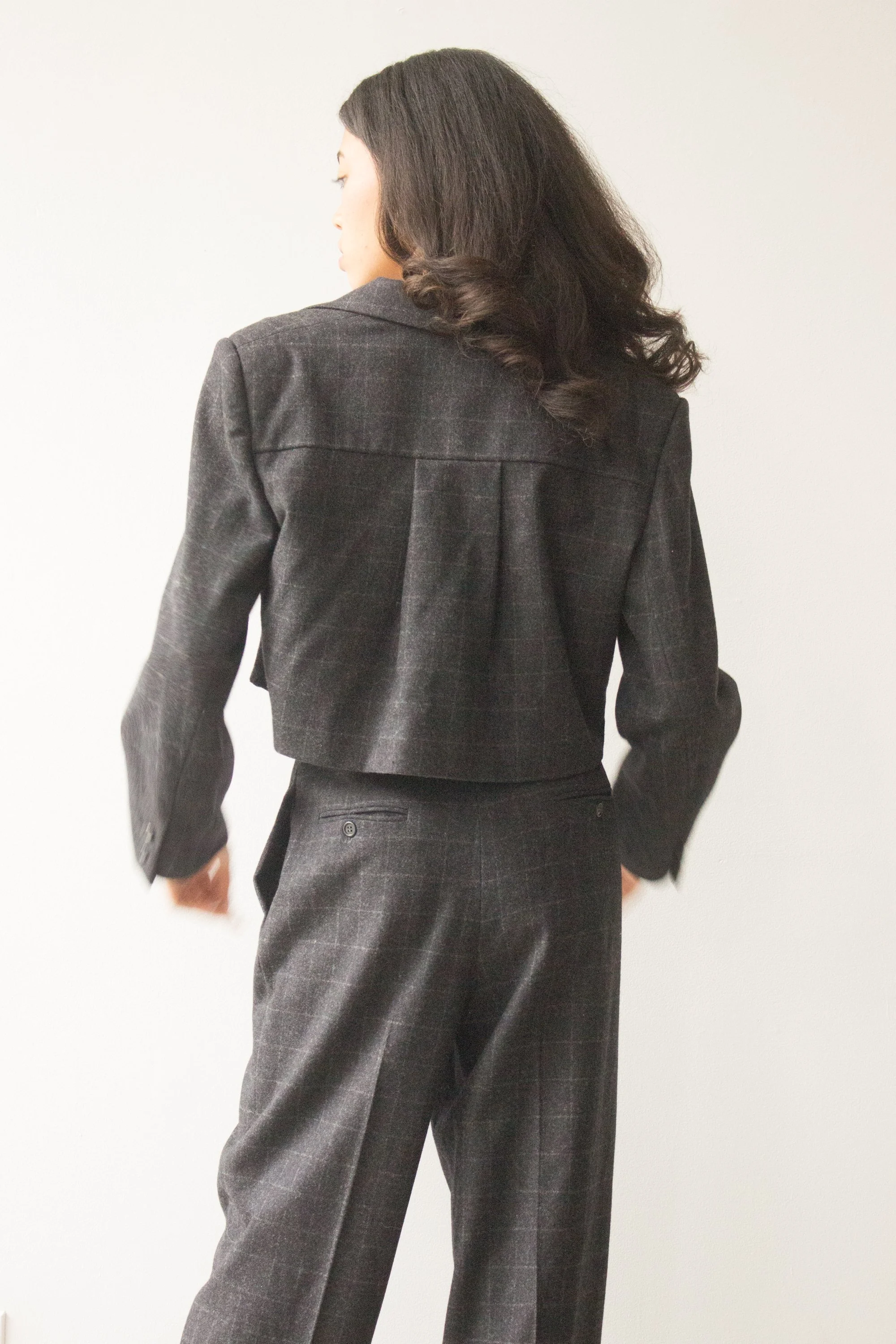 ACA 1980s Perry Ellis Cashmere Suit with Cropped Jacket — Wayward ...