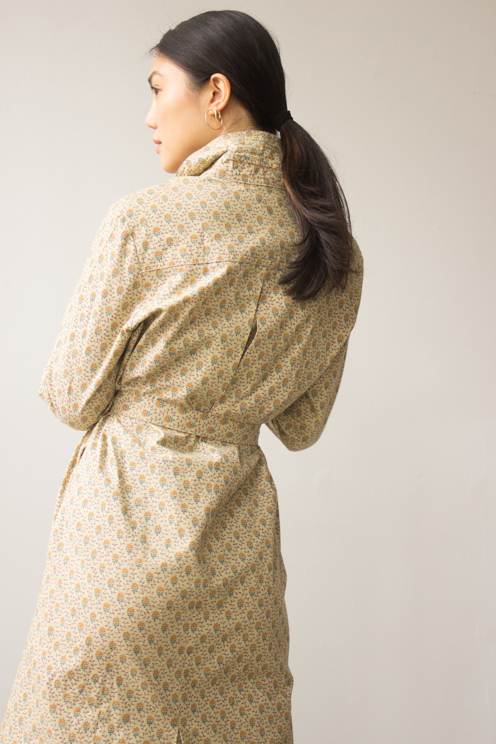 1970s Pierre Deux Provençal Cotton Shirt Dress