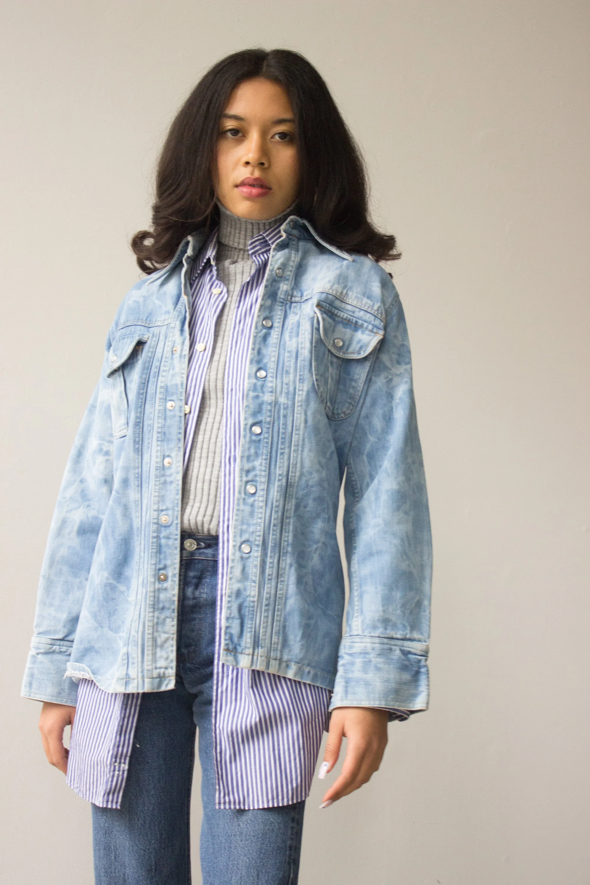 1970s Britannia Bleached Denim Jacket