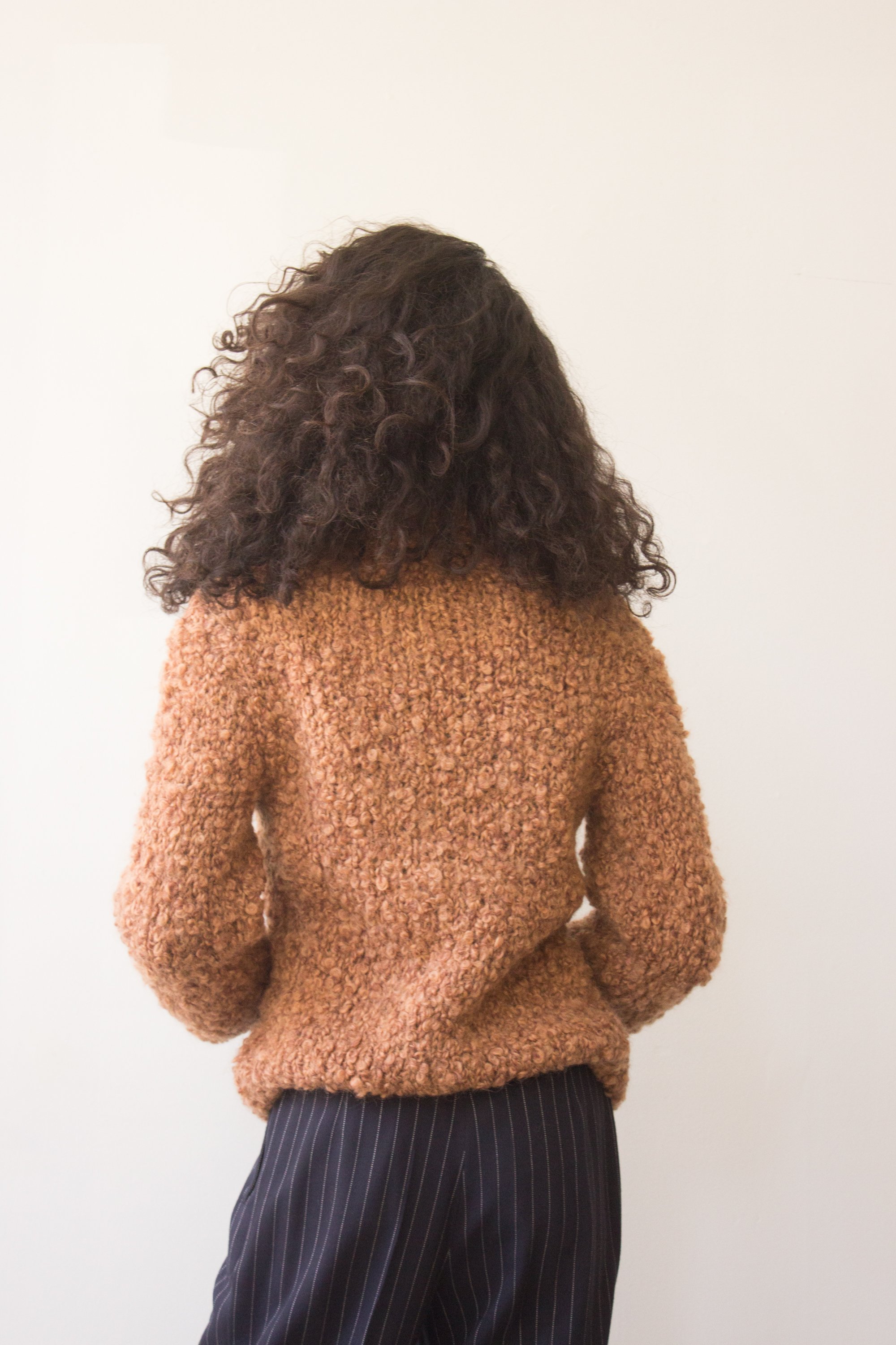 1970s Viaggio Italian Teddy Bear Bouclé Knit Cardigan