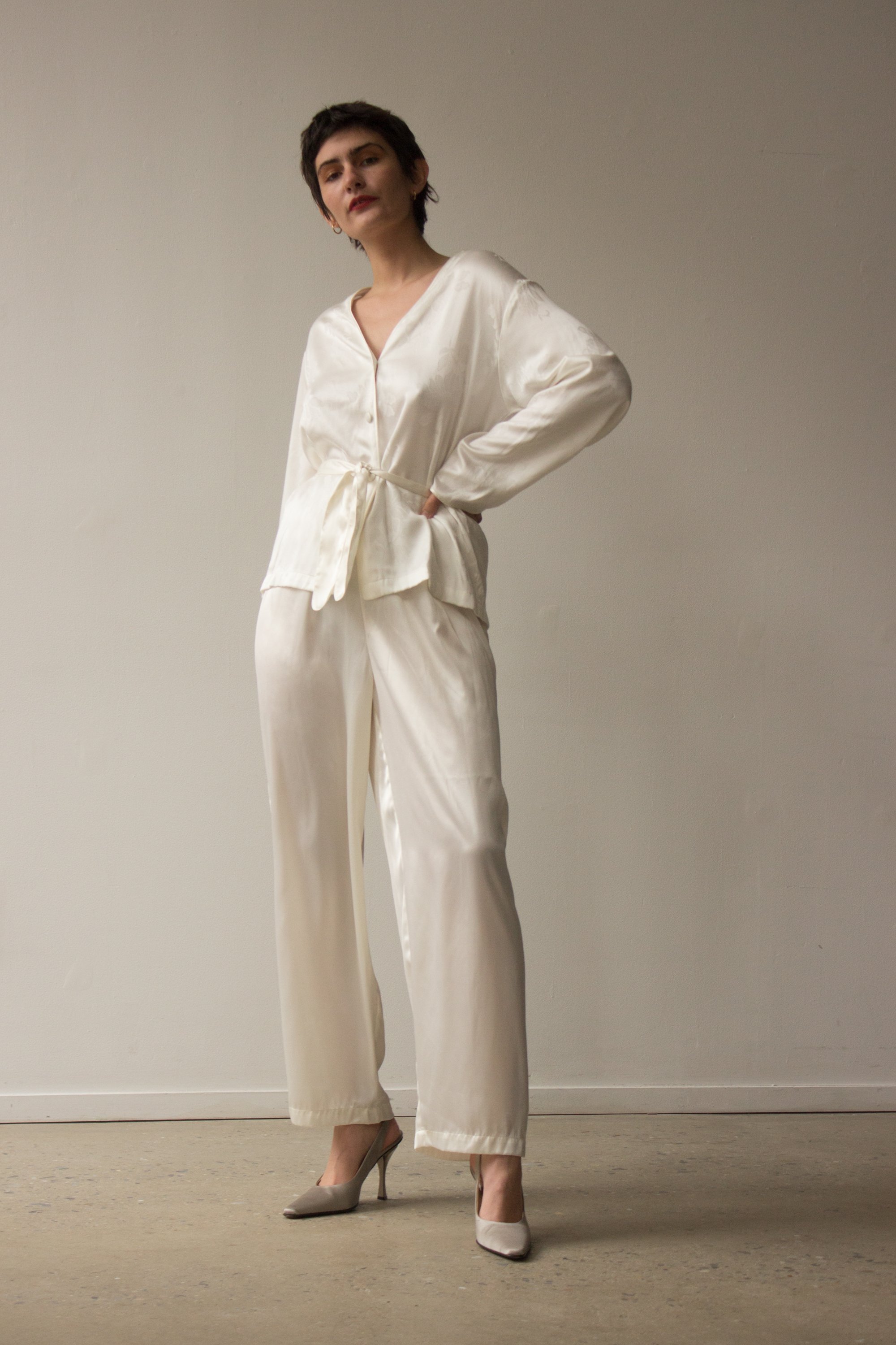 Jacquard Silk Pajama Set