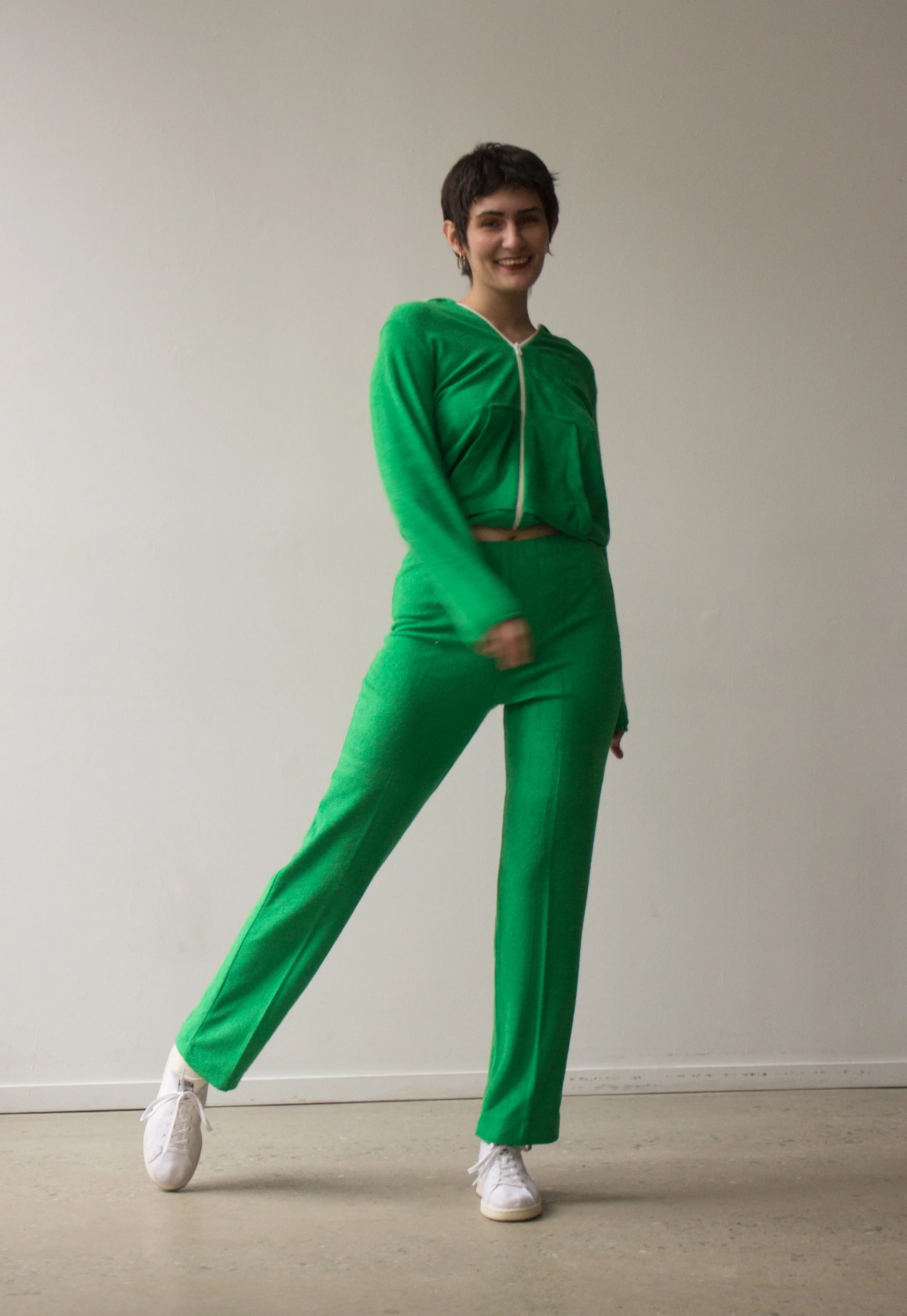 1970s Green Terry Cloth Track Suit — Wayward Collection