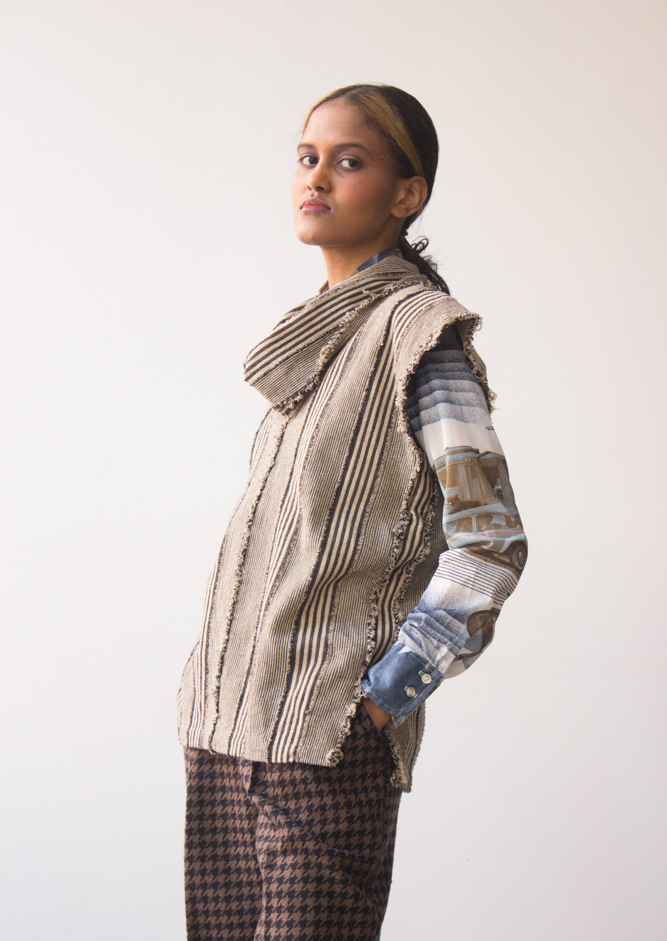 1980s Issey Miyake Striped Woven Vest — Wayward Collection
