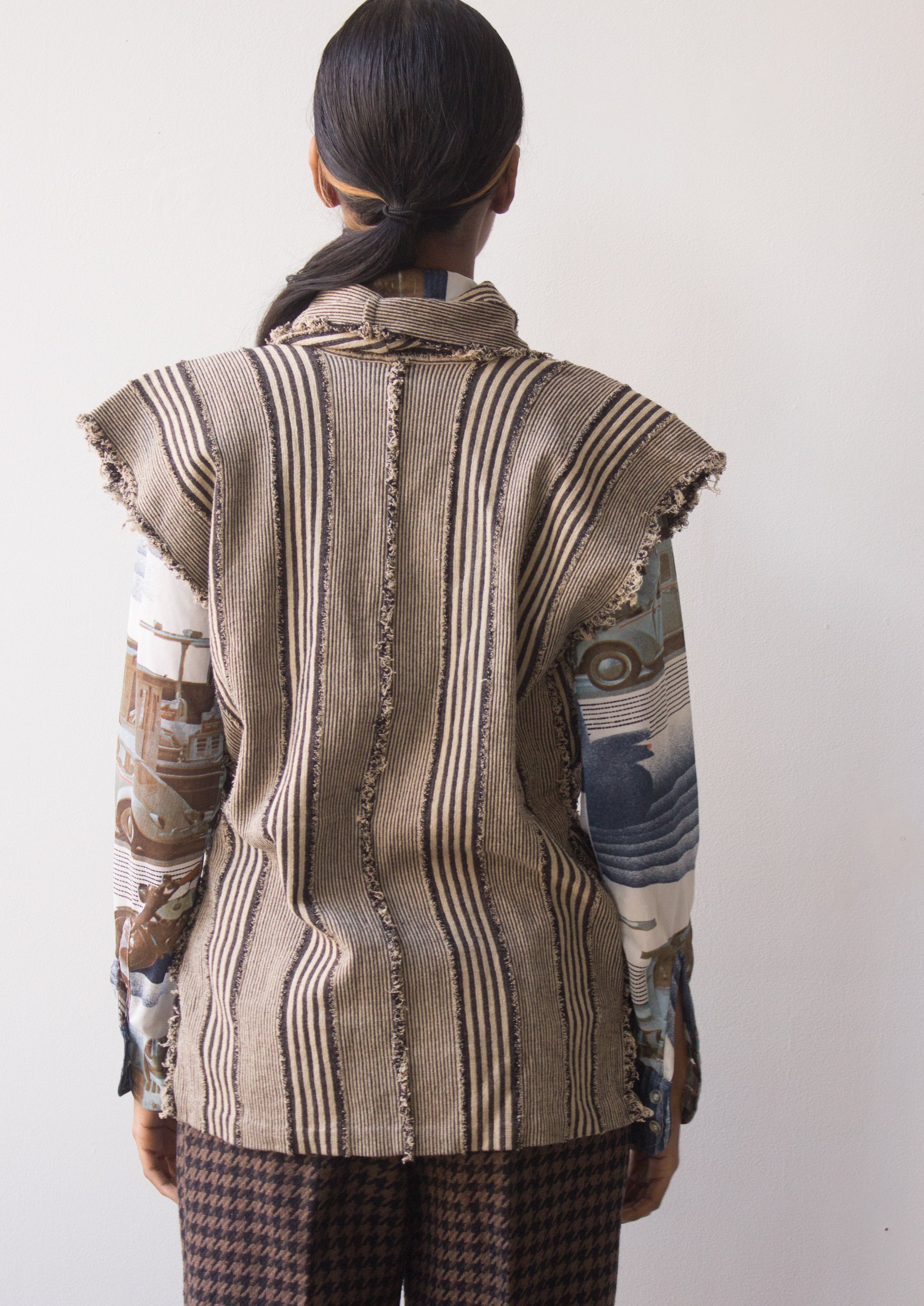 1980s Issey Miyake Striped Woven Vest — Wayward Collection