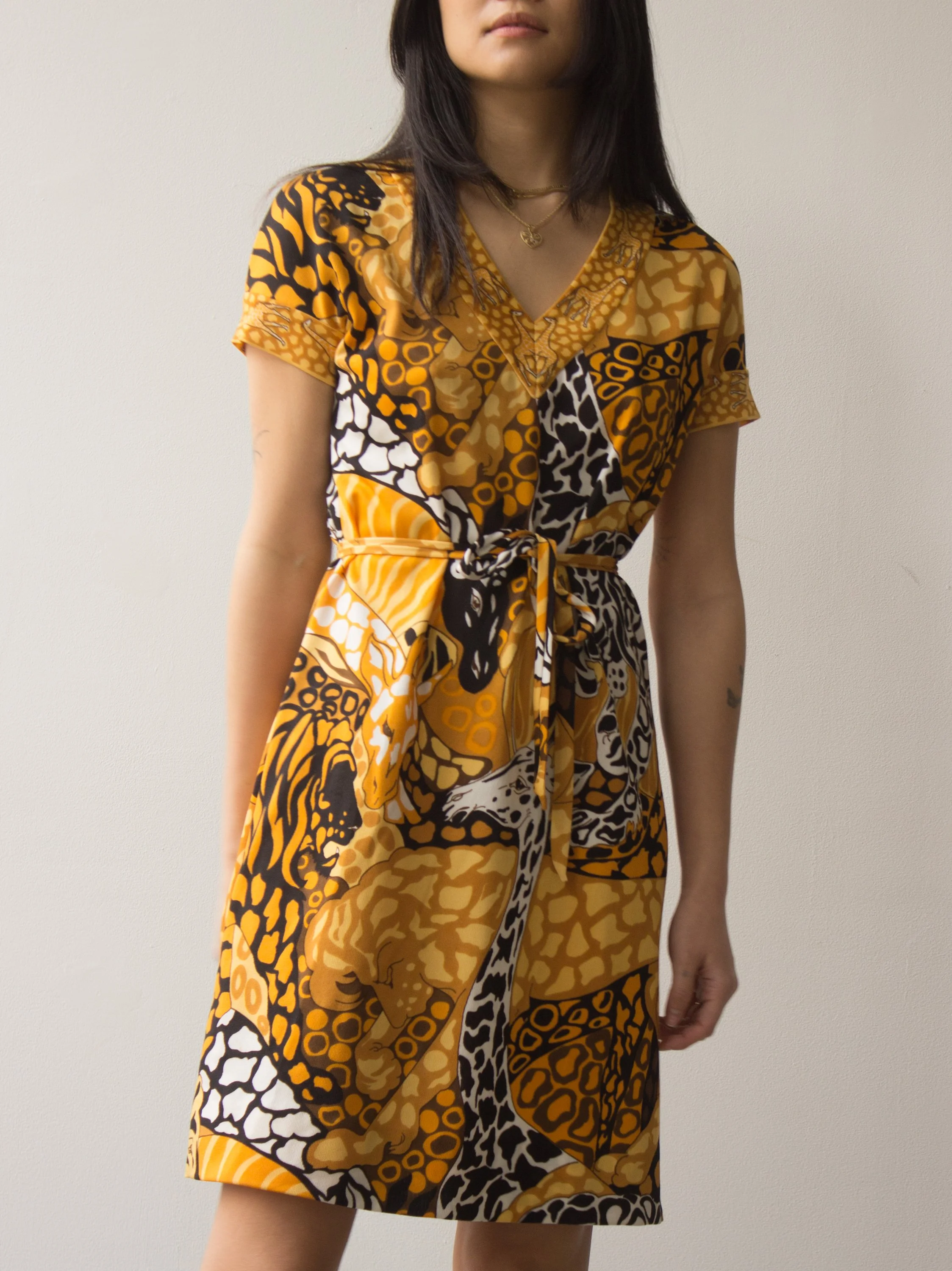 mini dress bodycon Floral Print Draped Neckline Mini Bodycon Dress main image 0