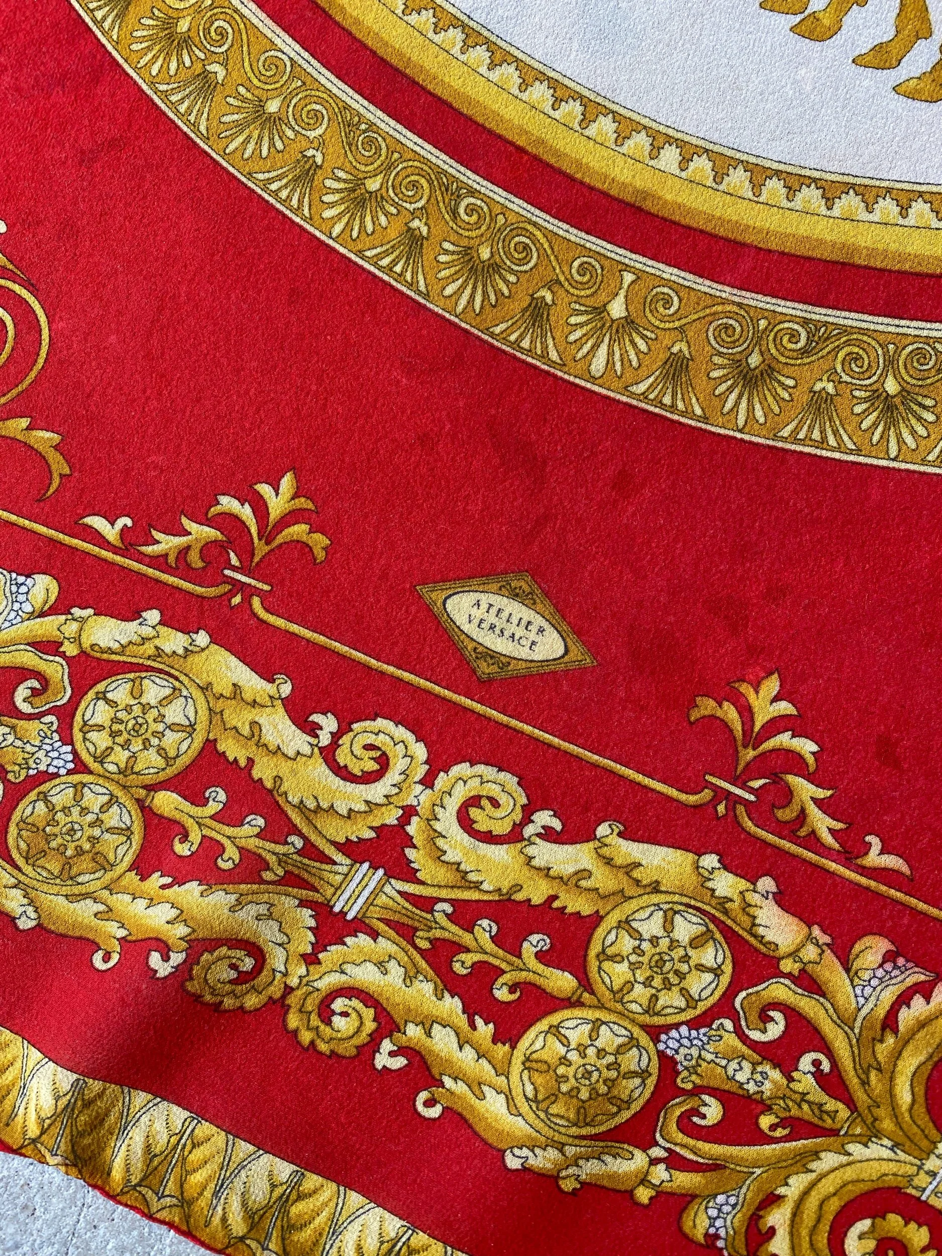 1990s Atelier Versace Silk Georgette Scarf — Wayward Collection