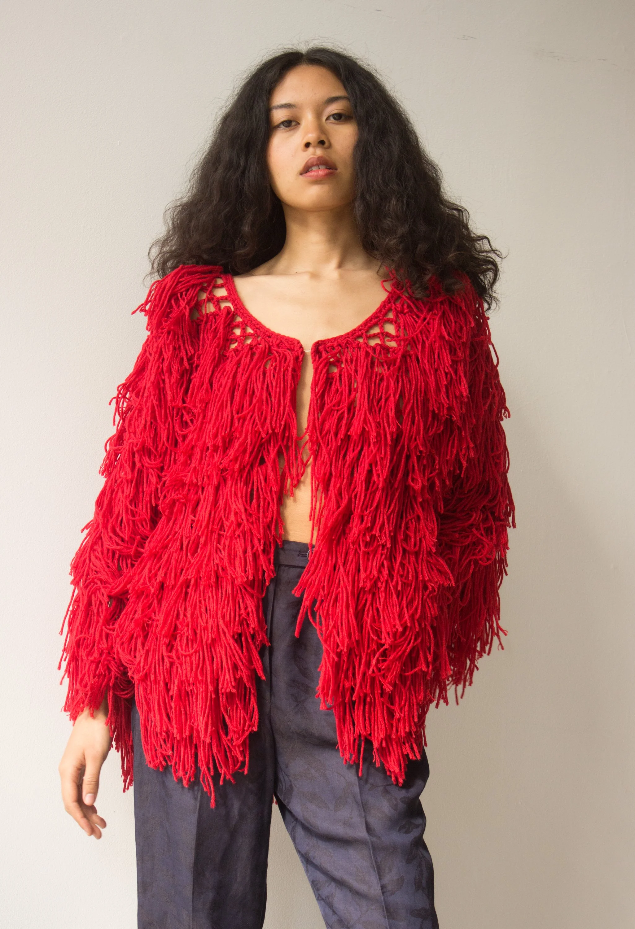 1970s Hand Crocheted Fringe Jacket — Wayward Collection
