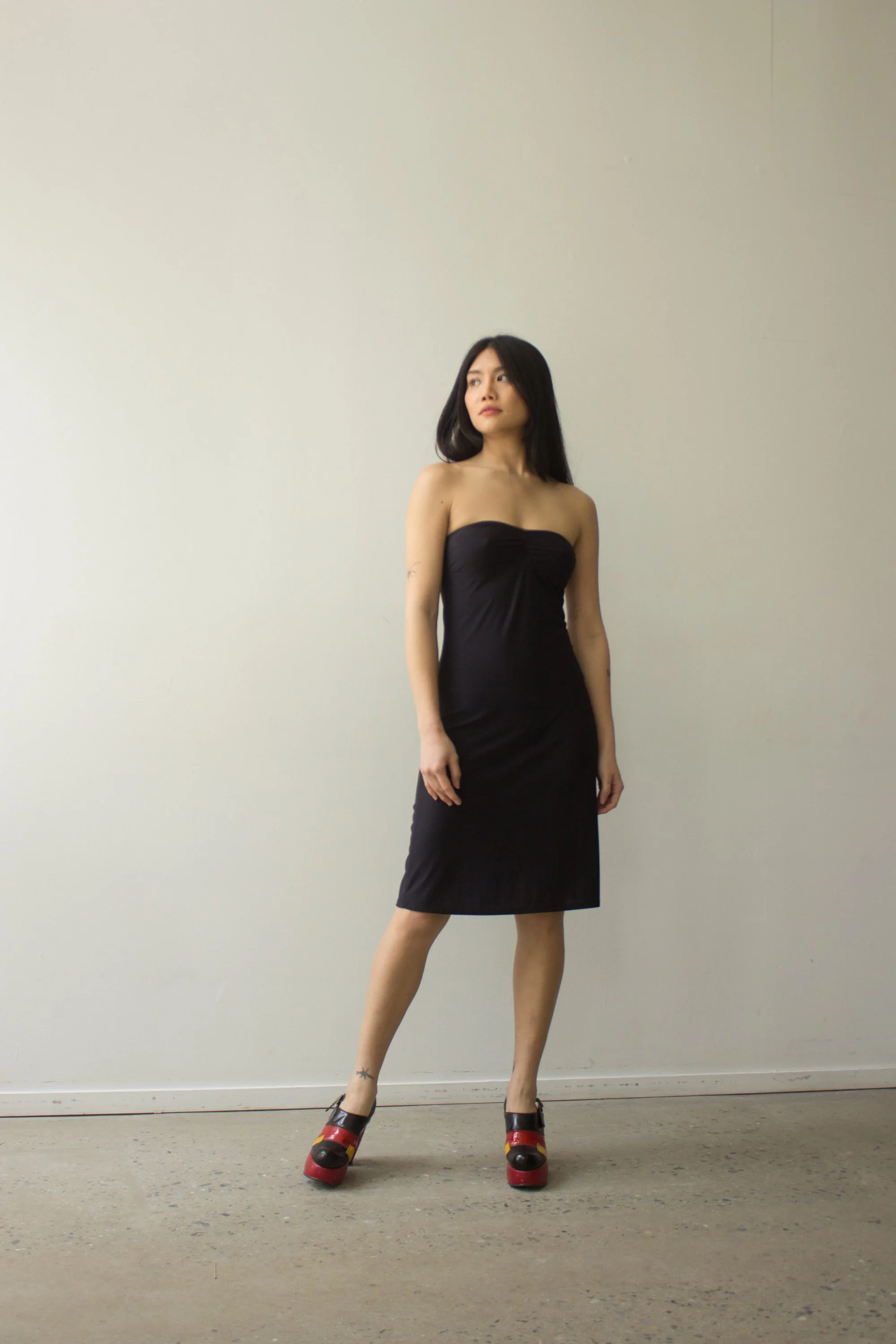 black long sleeve jersey dress Boden Women's Naomi Long Sleeve Jersey Dress in Black
