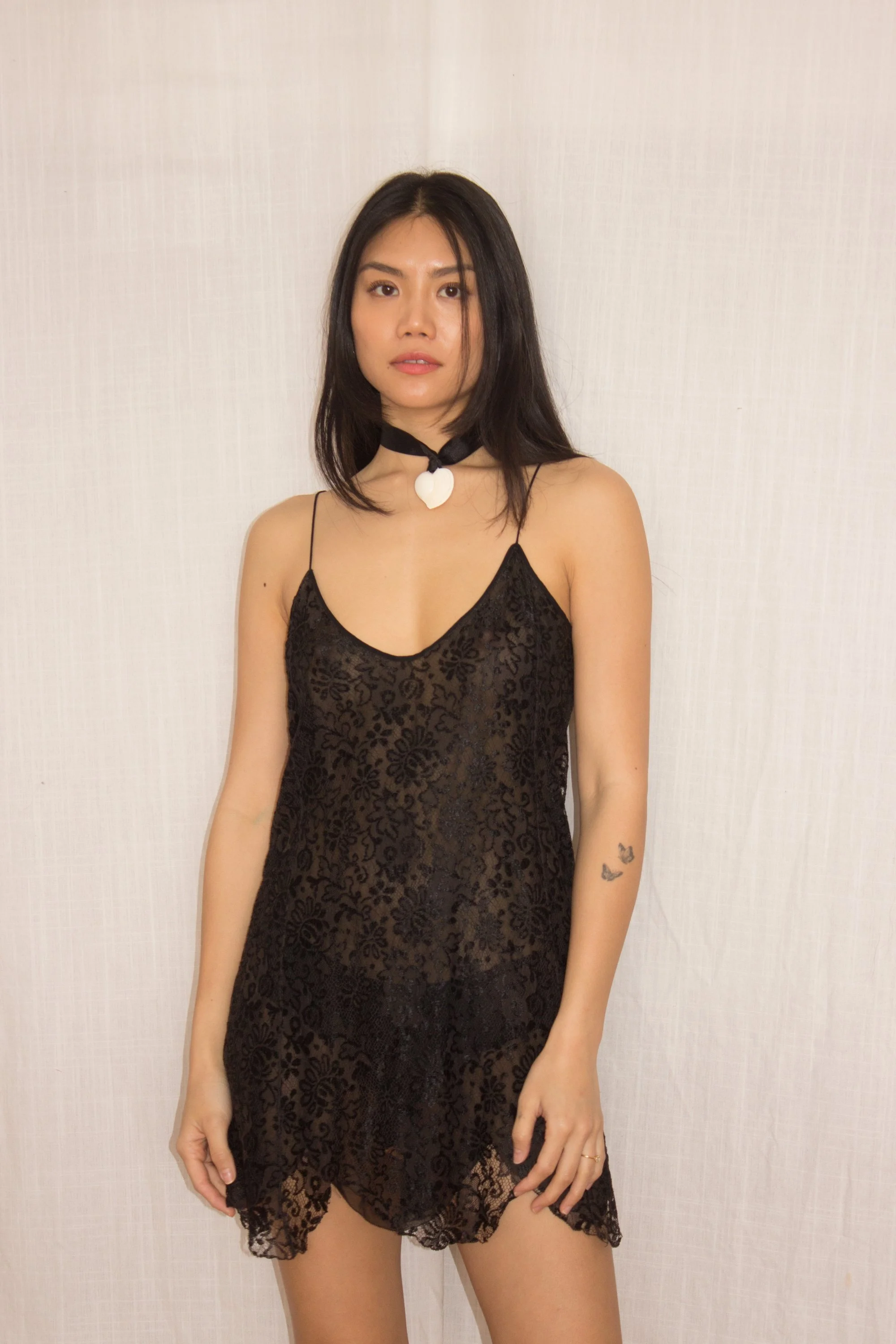 chinese dress ladies Noami Eyelash Lace Teddy – Ooh La Lace Lingerie main image 1