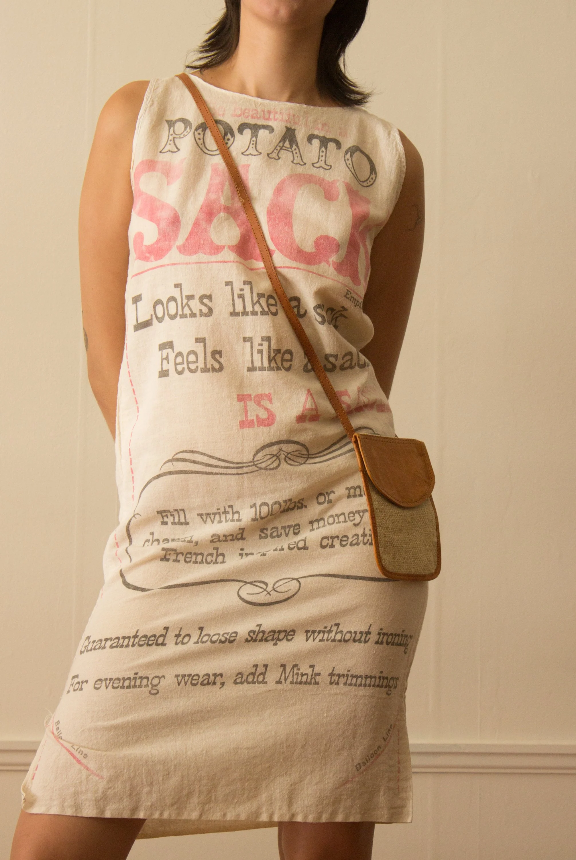 potato sack prom dress BURLAP FEED SACK APRON