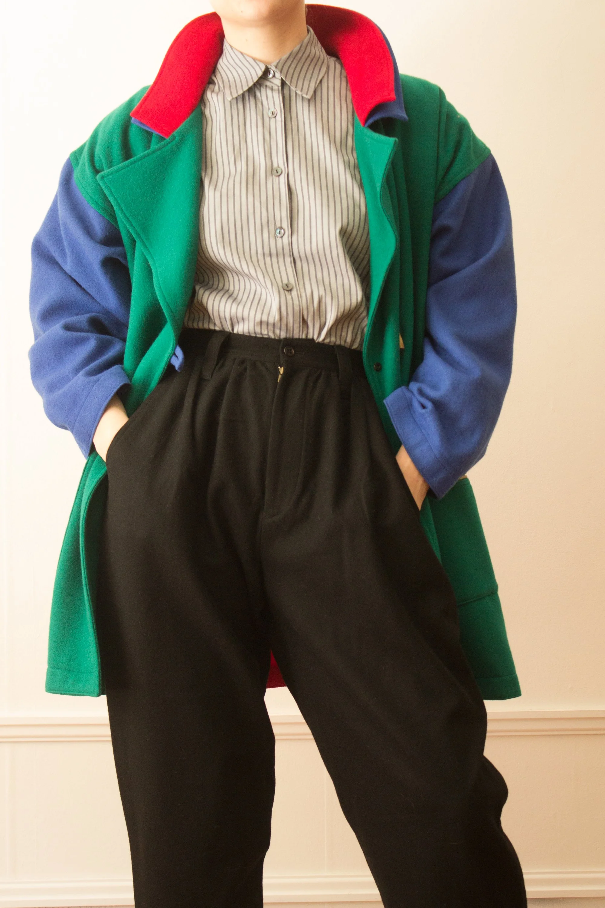 1985 Jean-Charles de Castelbajac Ko & Co Wool Appliqué Moto Jacket 