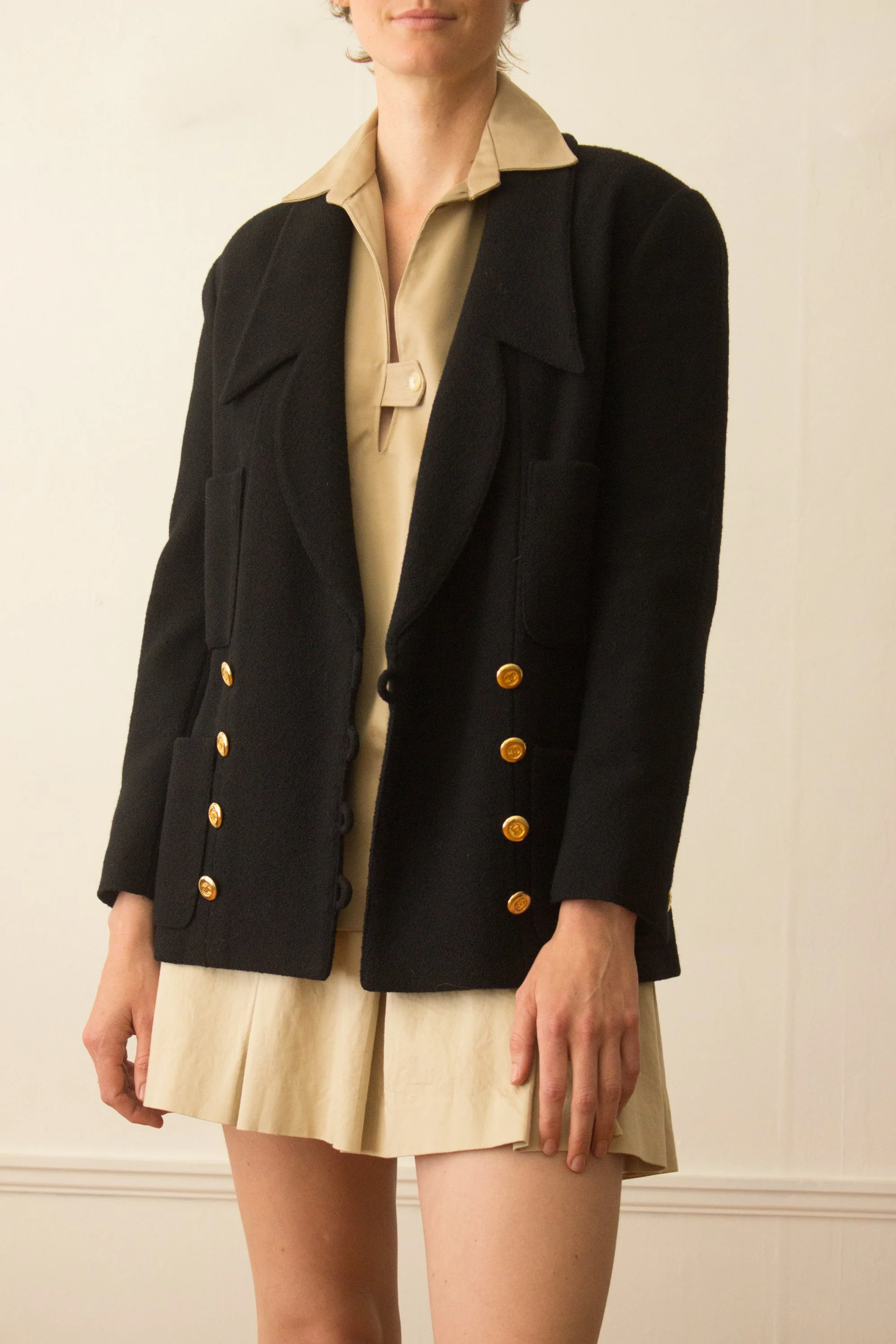 1980s Chanel Boutique Double Breasted Jacket — Wayward Collection