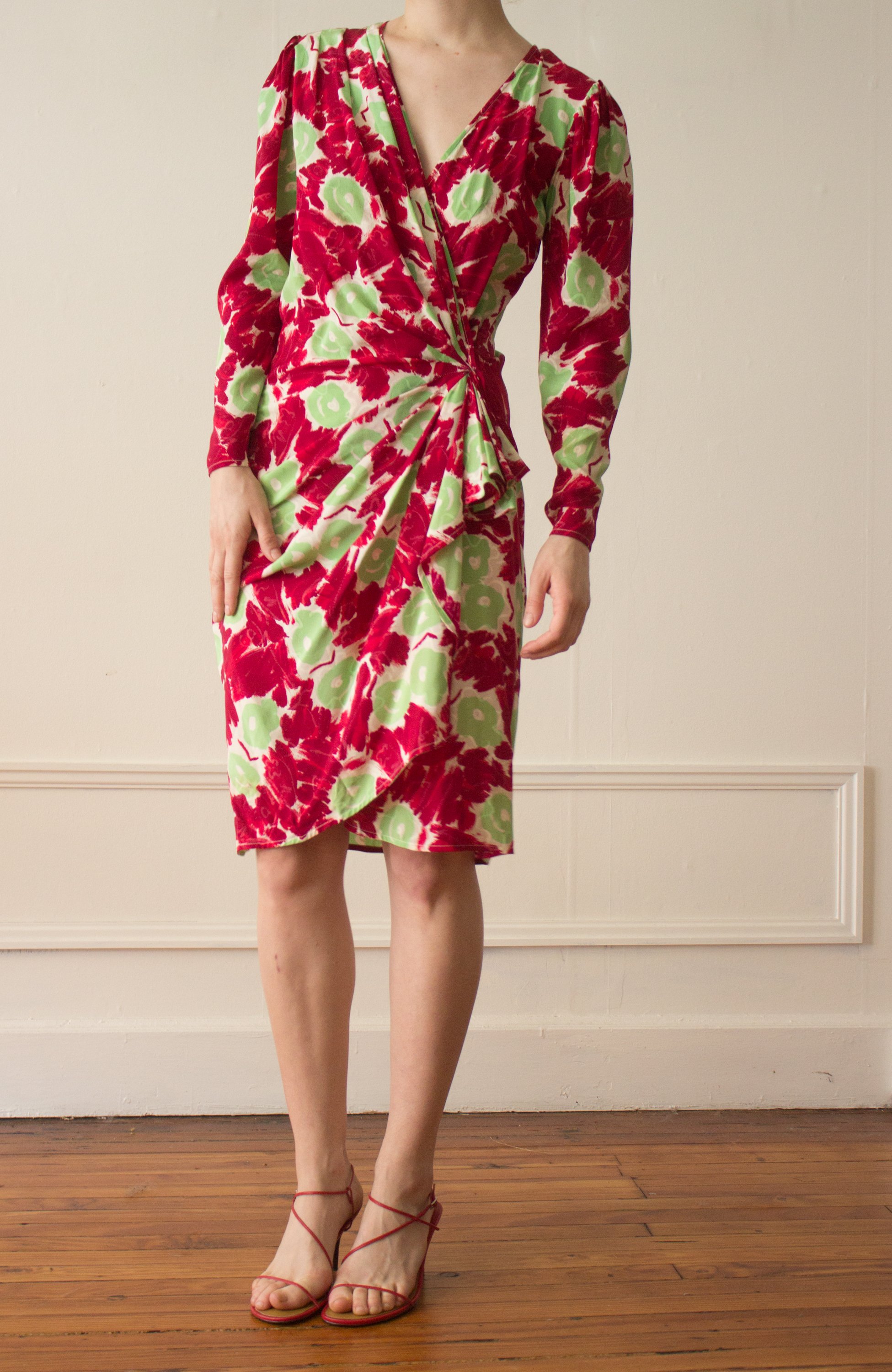 1980s Ungaro Parallel Paris Silk Wrap Dress — Wayward Collection