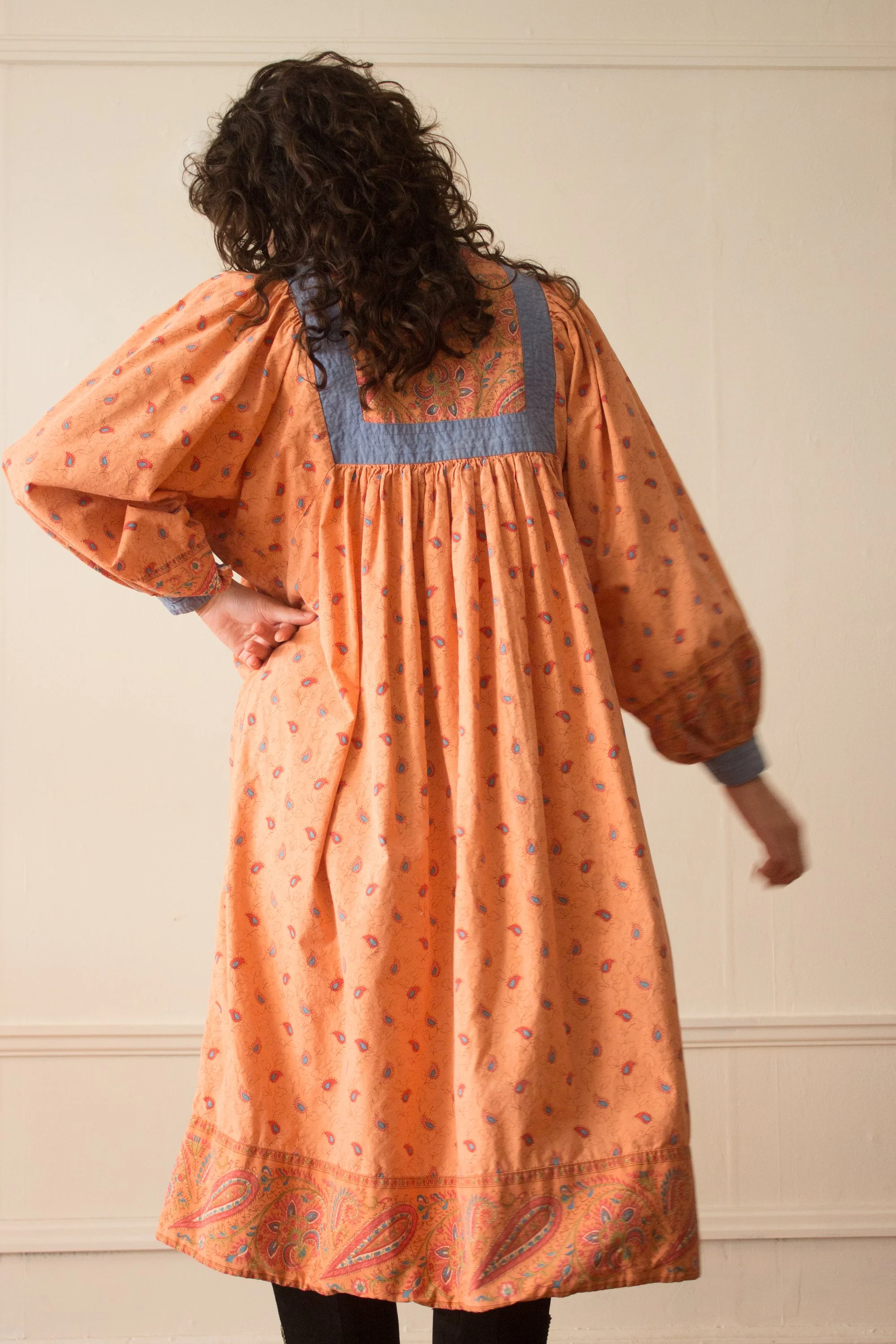1980s Pierre Deux Soleiado Sherbet Cotton Smock Dress Wayward Collection 1980s Pierre Deux Soleiado Sherbet Cotton Smock Dress Wayward Collection