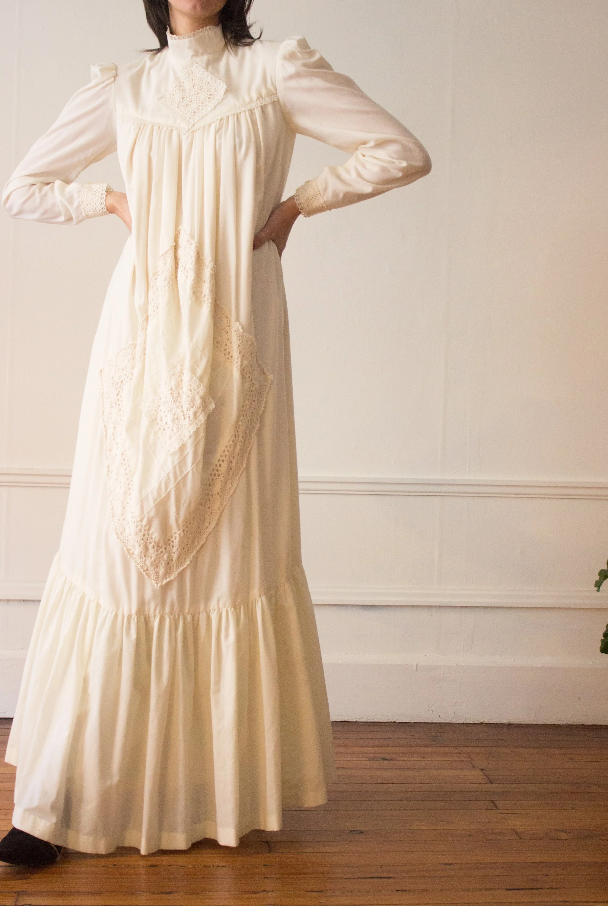 fitted lace wedding dress Longing for Love Ruffled Peasant Maxi Dress Espresso / S main image 0