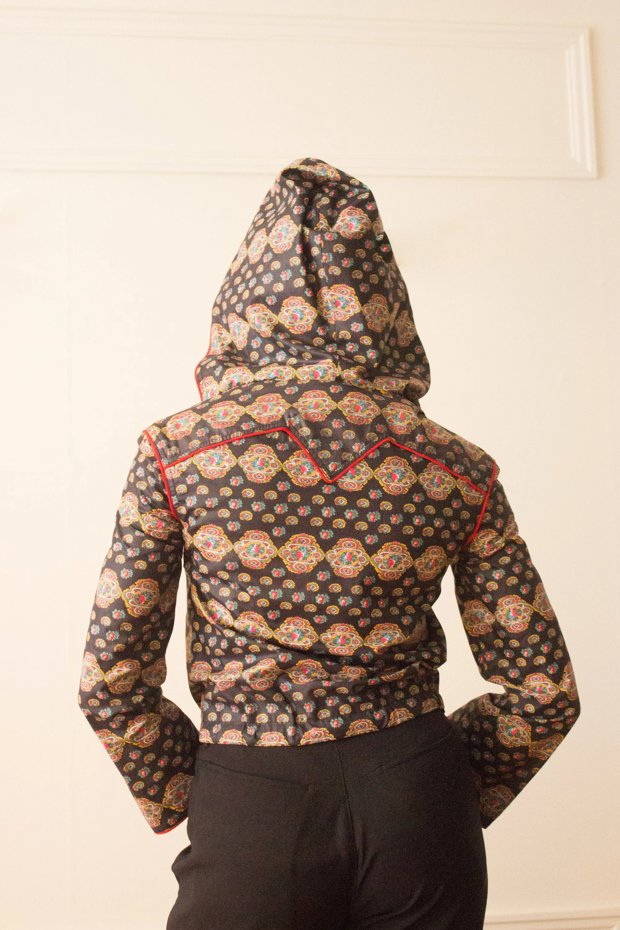 1980s Edelweiss Ski Jacket with Rose Jacquard Trim — Wayward 