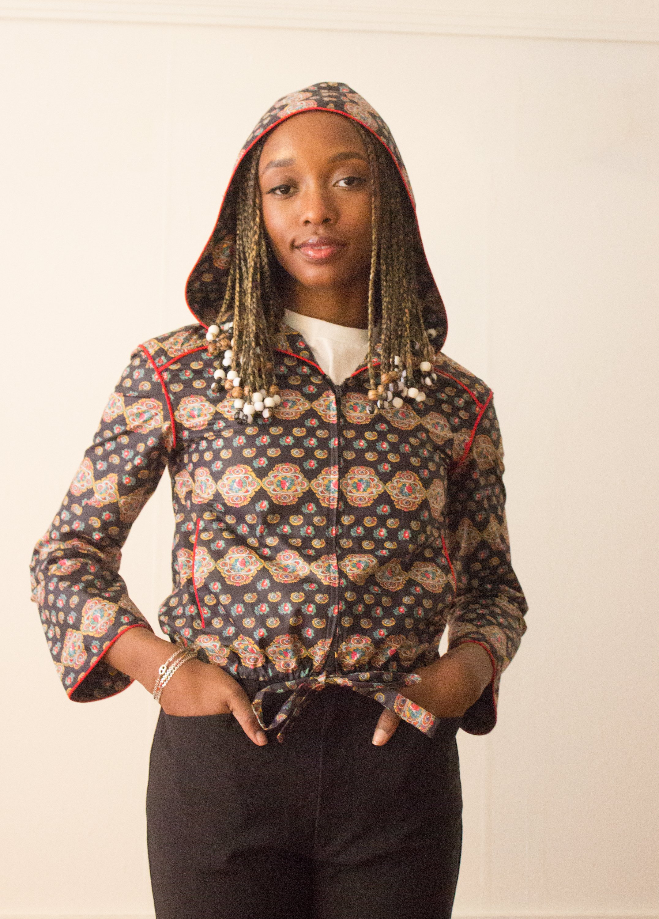 1980s Edelweiss Ski Jacket with Rose Jacquard Trim — Wayward 