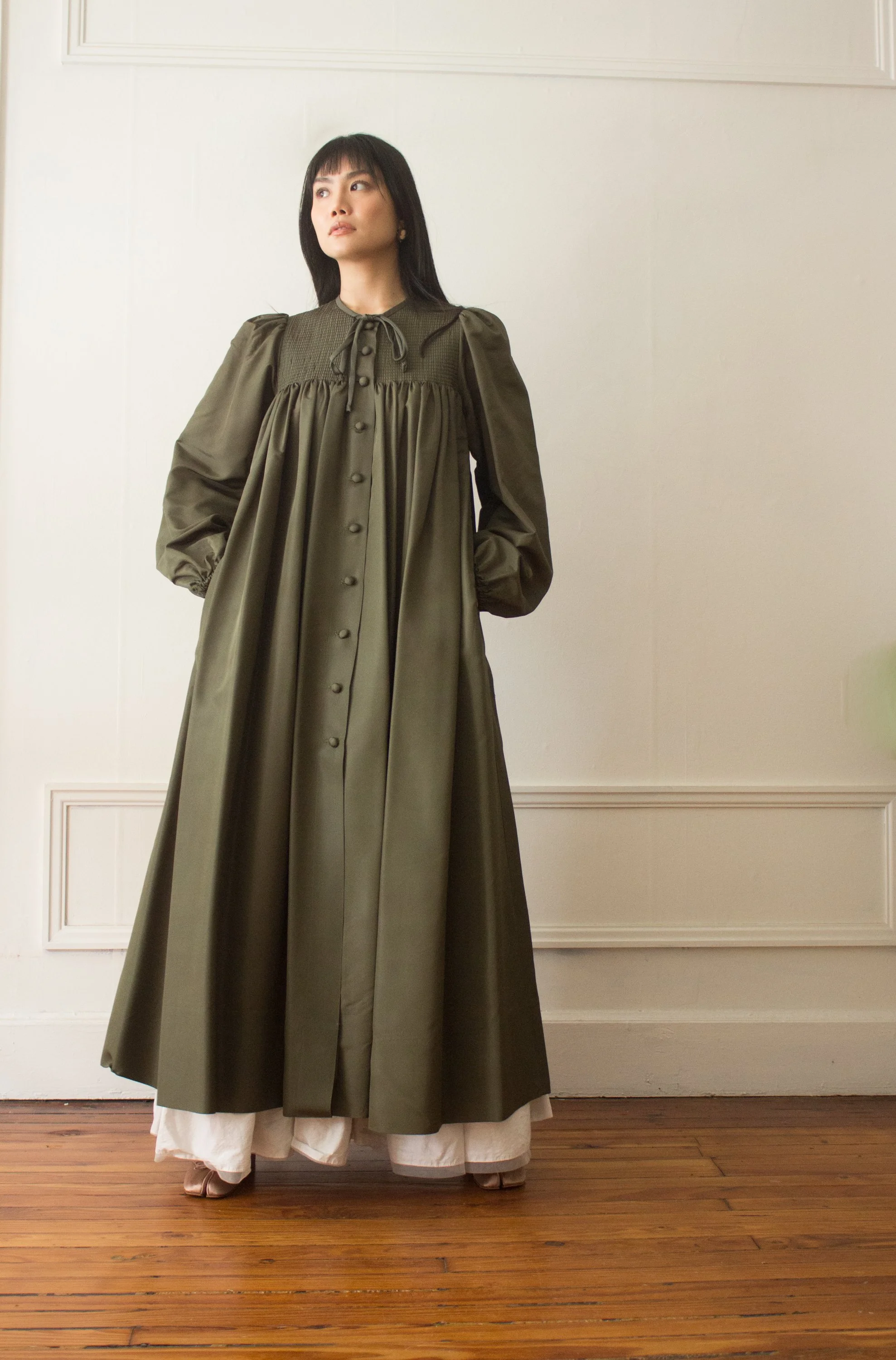 1970s Oscar de la Renta Voluminous Taffeta Gown  Wayward Collection
