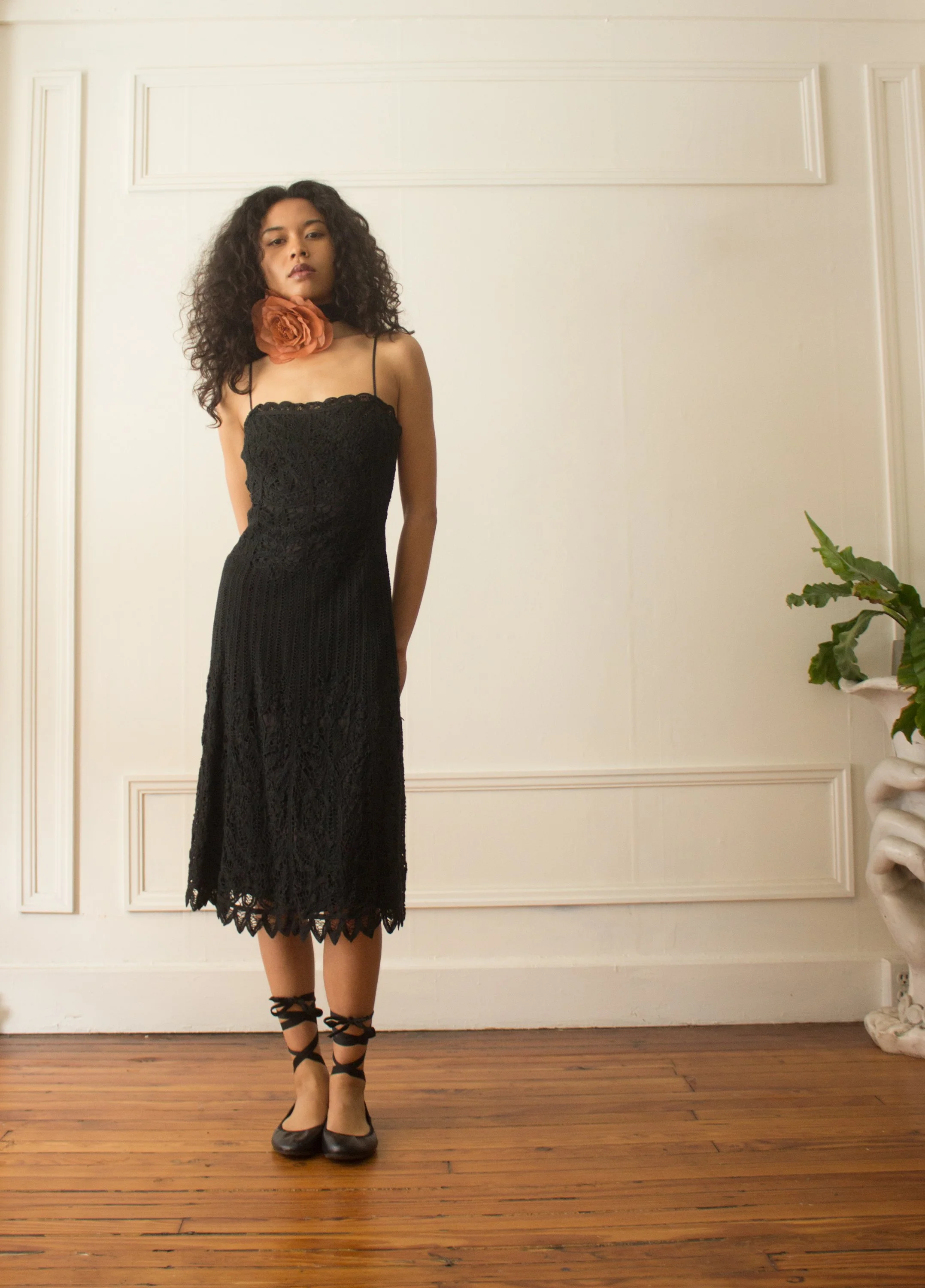 90s crochet dress Vintage 90s Nicowa Crochet Dress