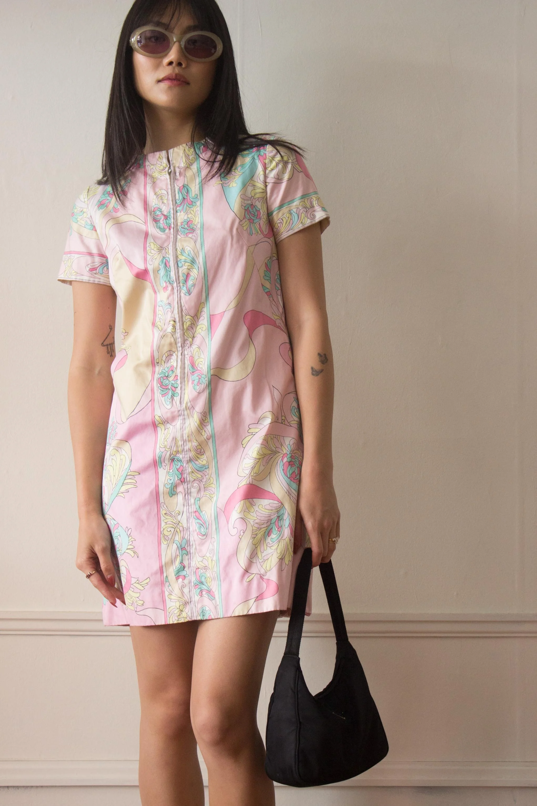 open lace back dress Isolde Pastel Ombre Cotton Gauze Dress RENTAL – Olivia Rubin