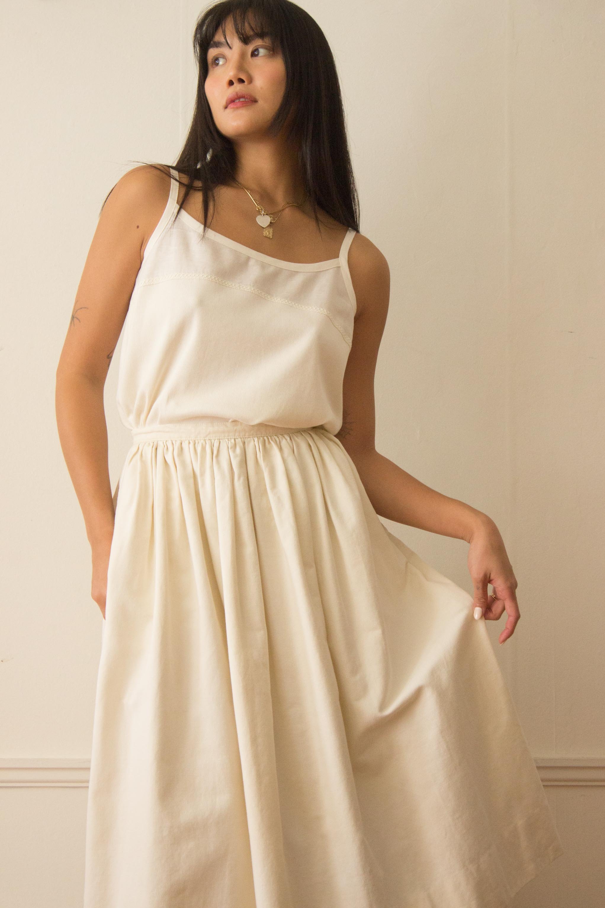 1990s Liz Claiborne Linen Cotton Camisole  Wayward Collection
