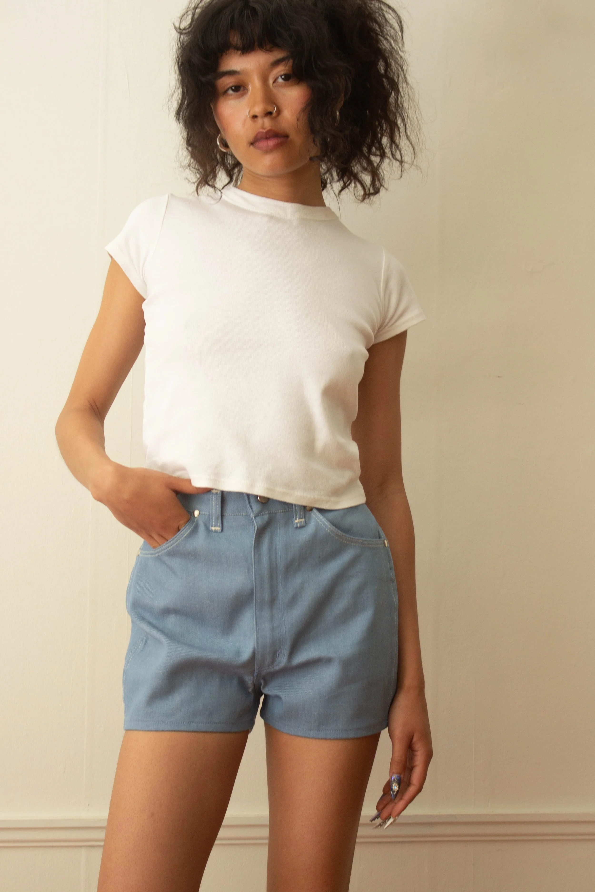 light denim short shorts (1 of 4).jpg