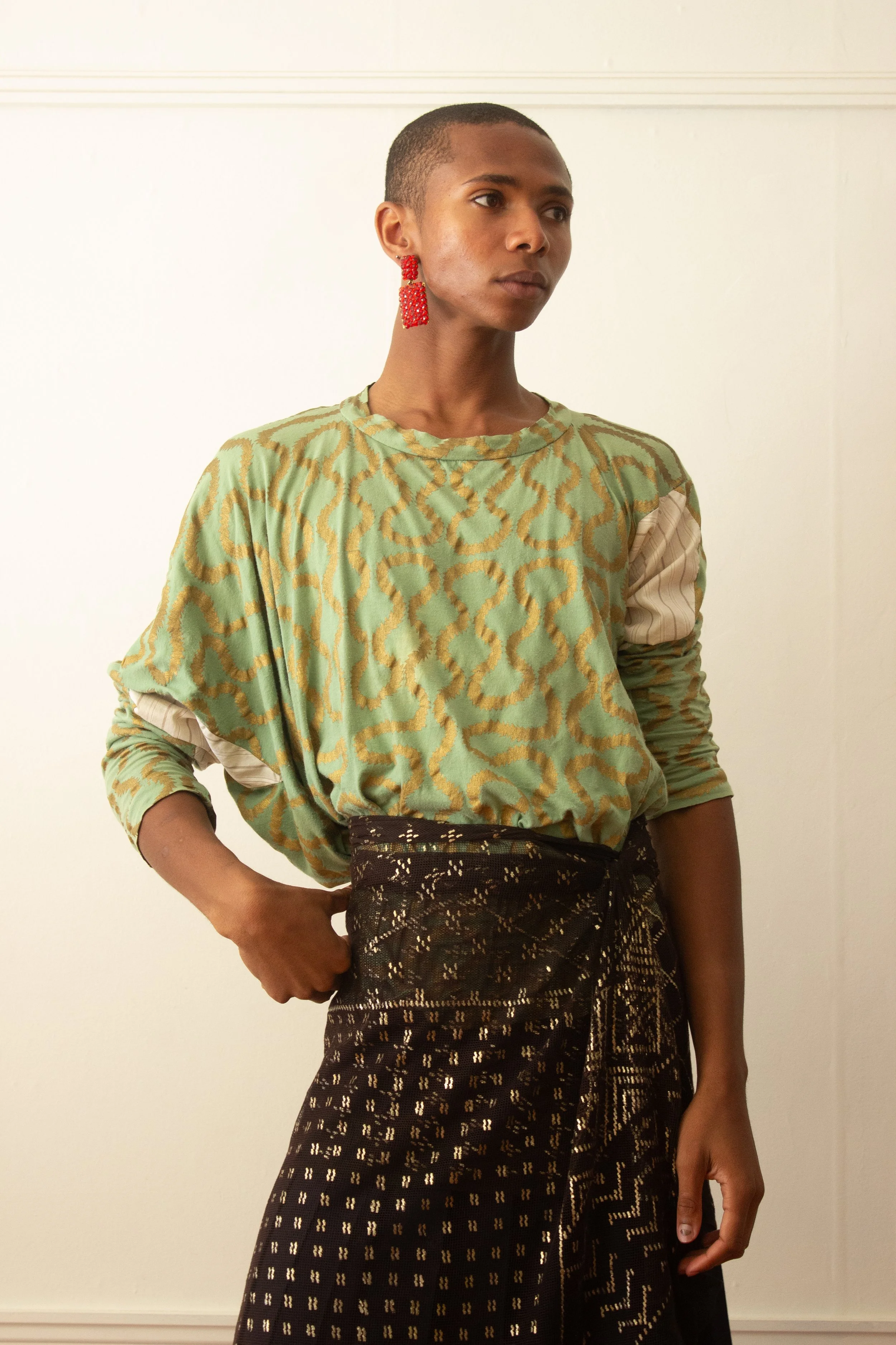 VIVIENNE WESTWOOD pirate leopard top
