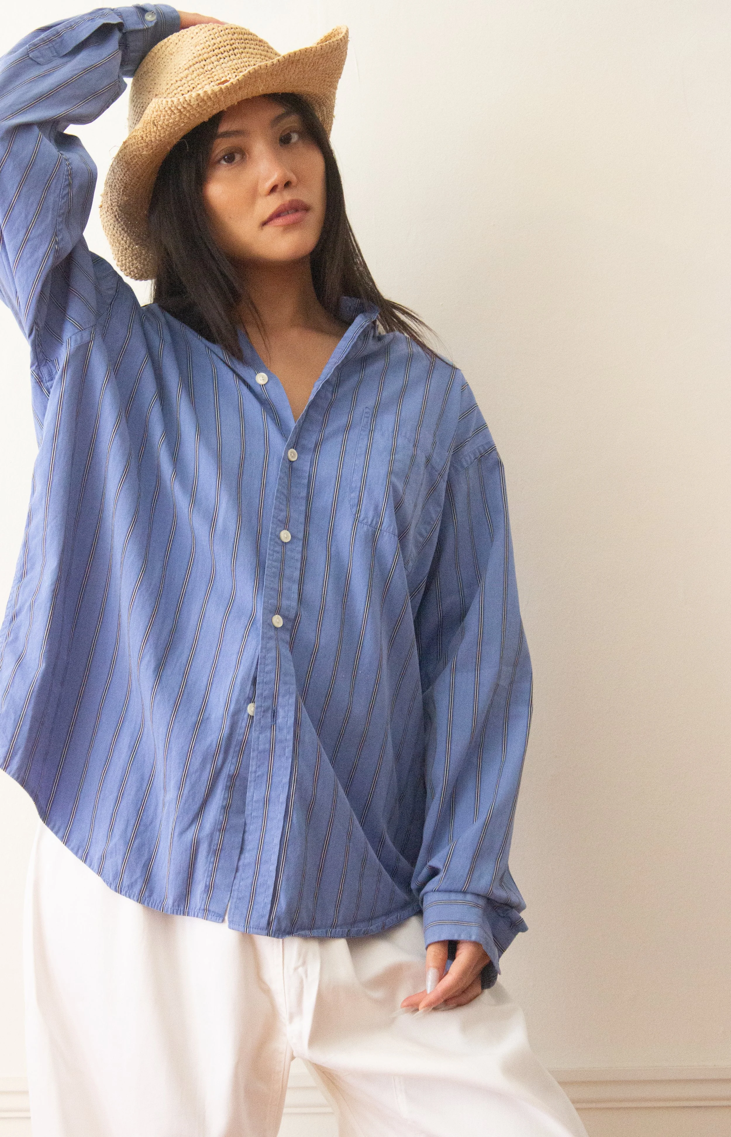striped button down and hat (2 of 6).jpg