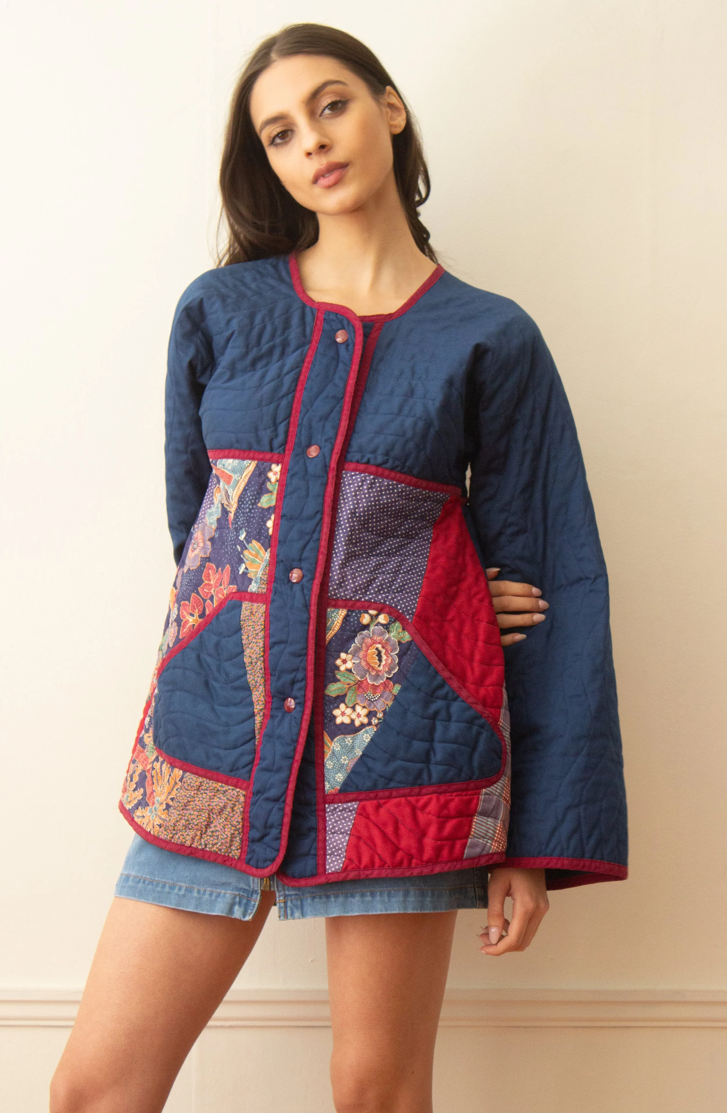 1970s Jeanne Marc Provencal Patchwork Spring Chore Jacket — Wayward ...