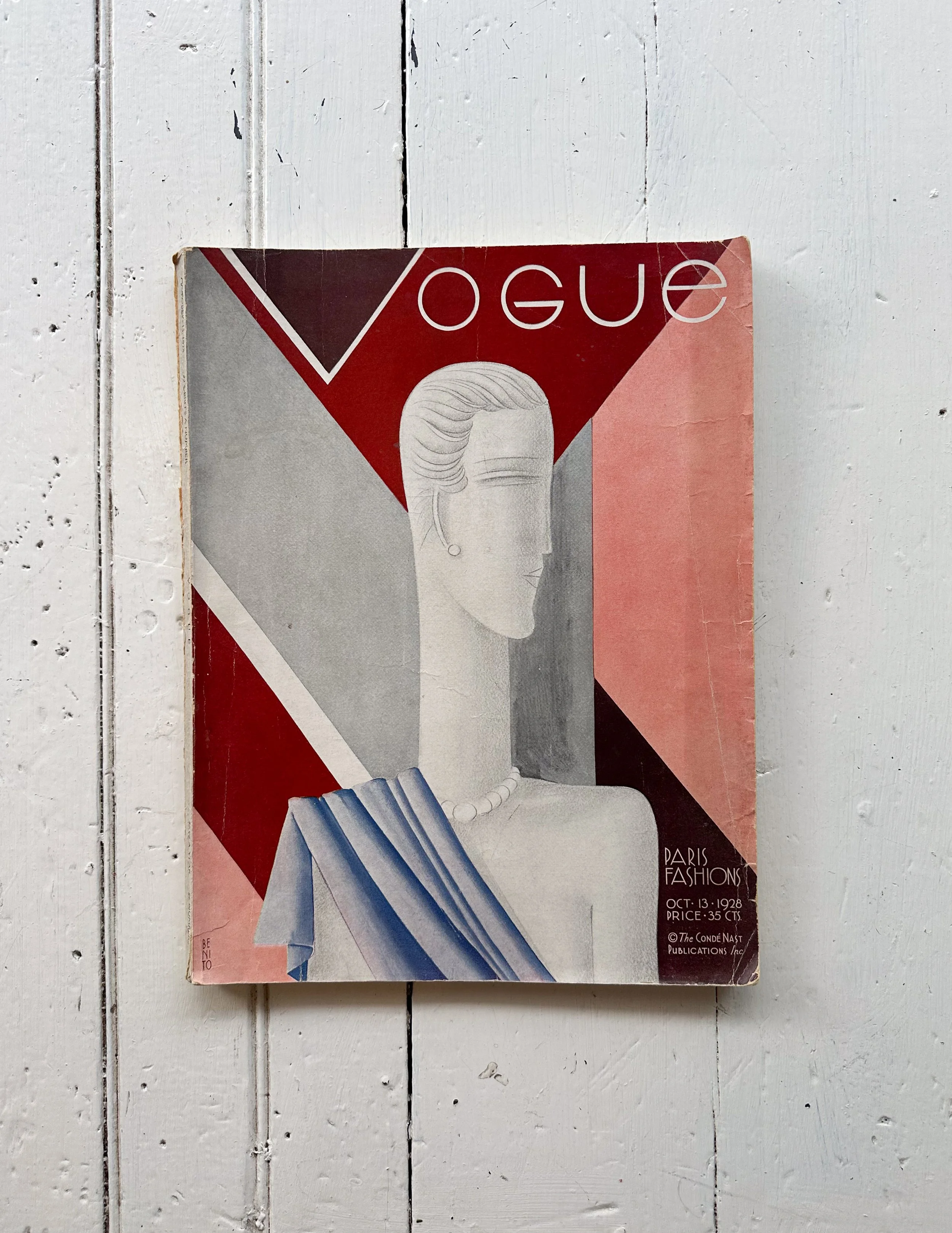 Vintage Vogue Magazine October 1928